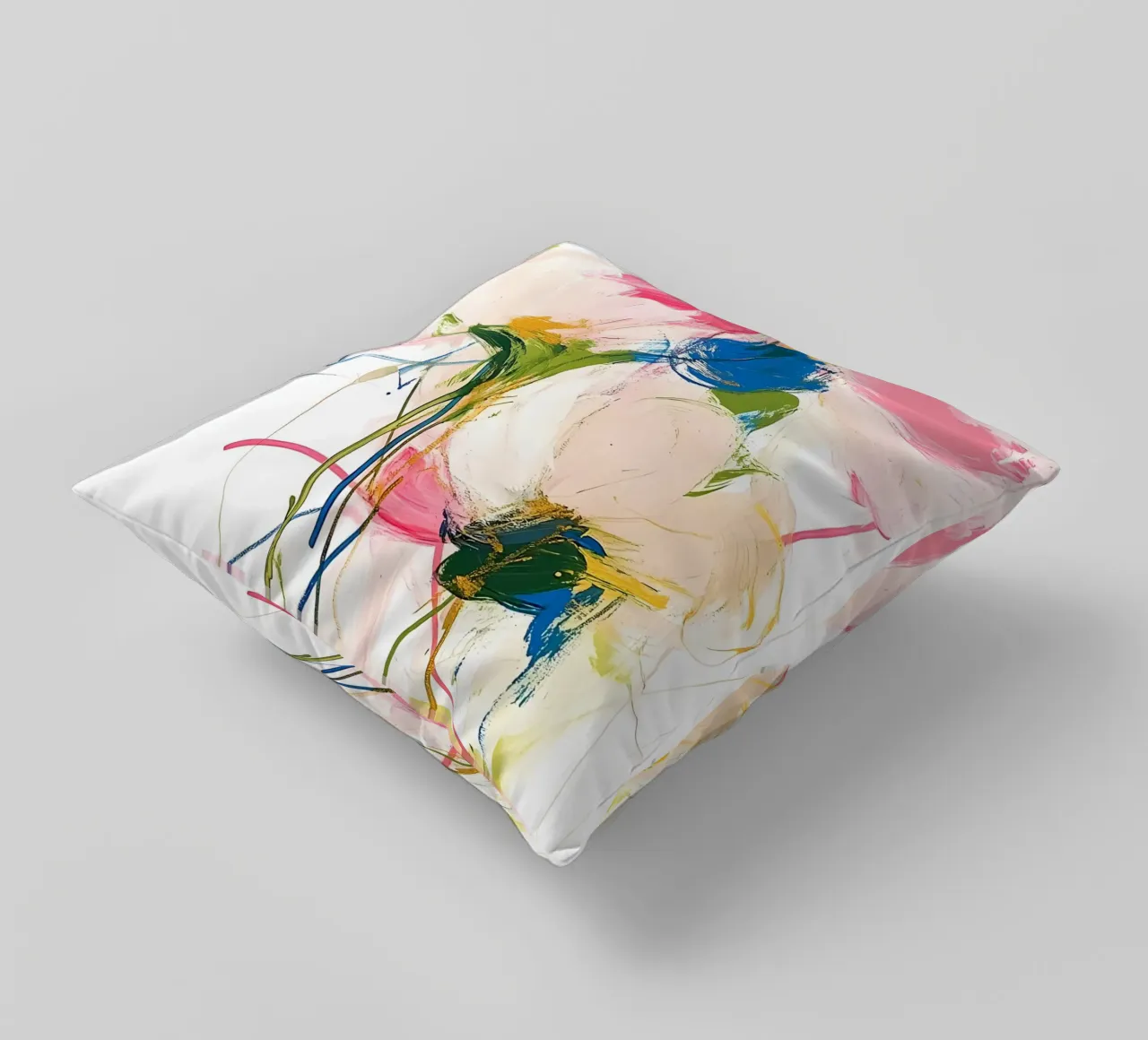 Fiori rosa astratti cuscino da IamHomeStudio
