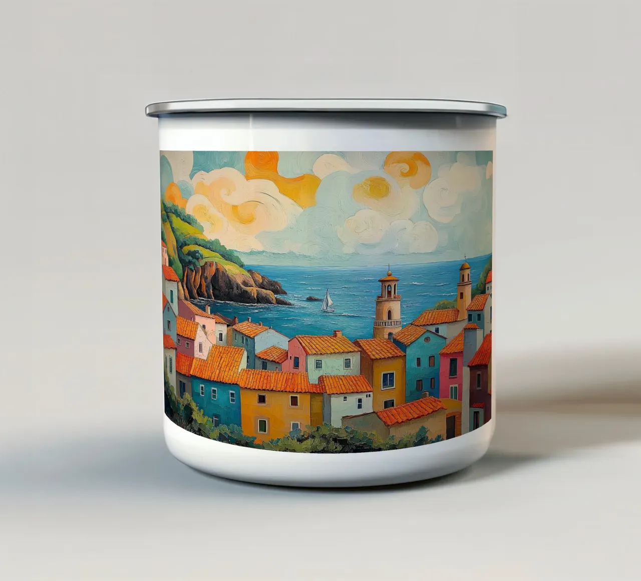 Matisse ispira tazza in smalto da Nikis Art Studio