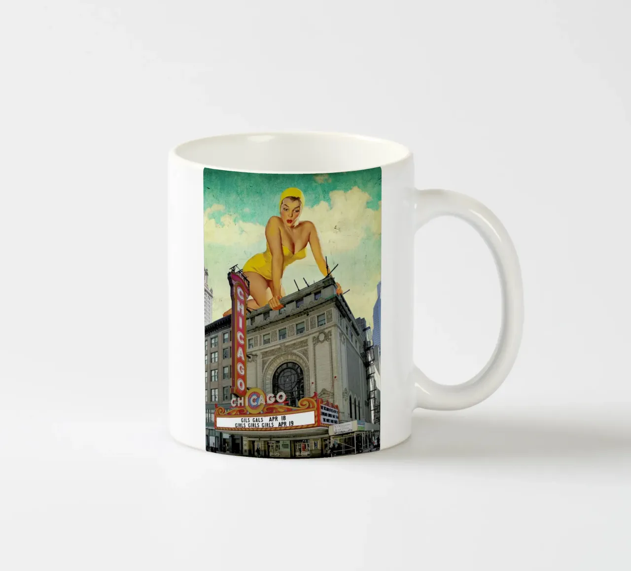 Chicago Pinup tazza in ceramica da Jason Brueck