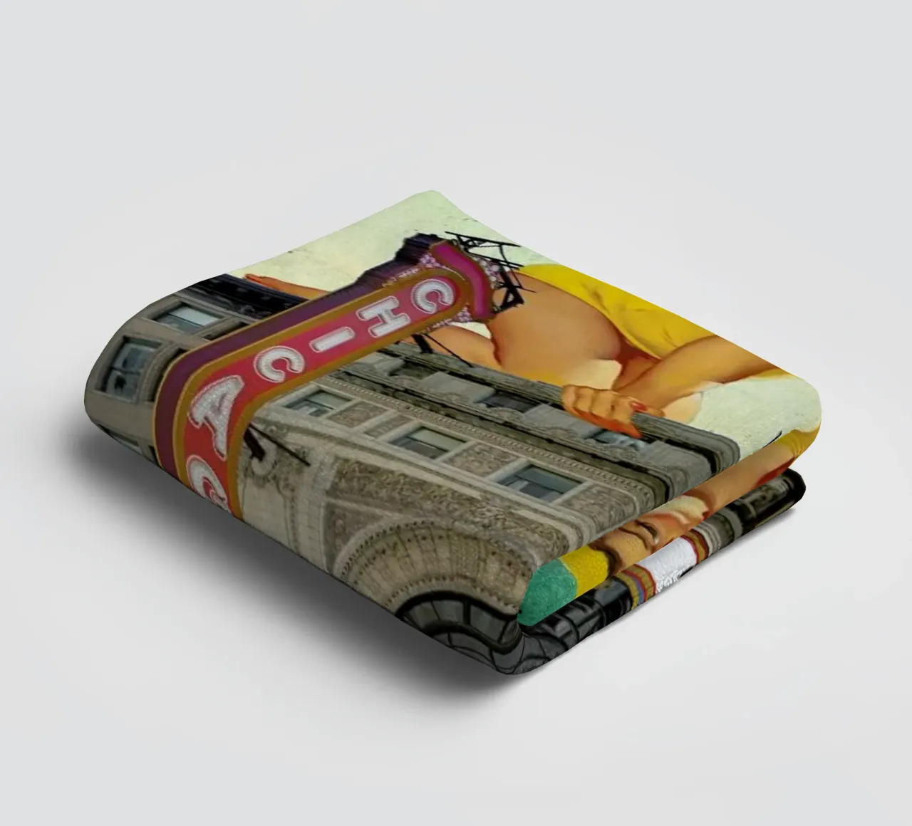 Chicago Pinup towel by Jason Brueck