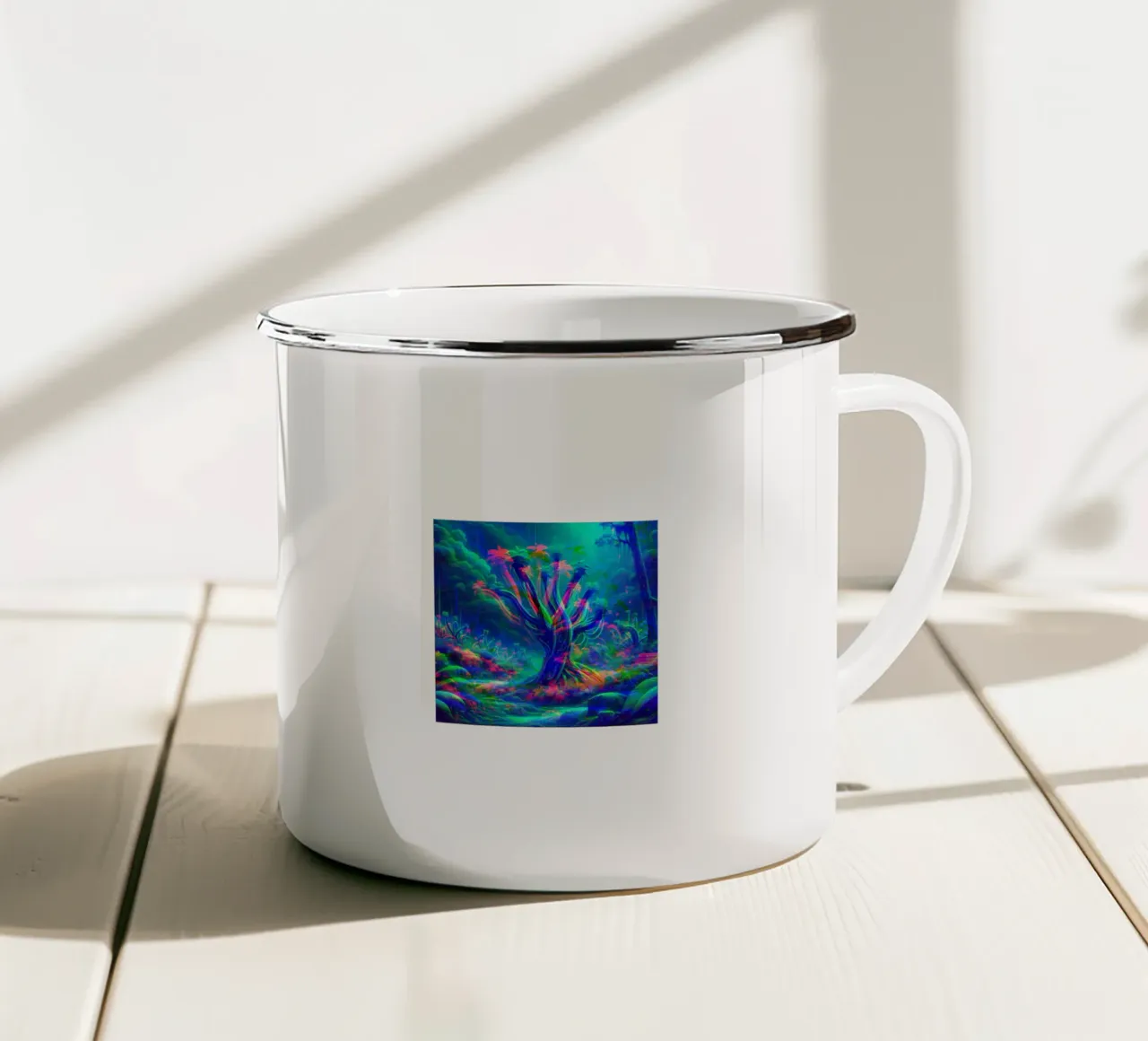 Alive_BTC tazza in smalto da Crypto_Jungle