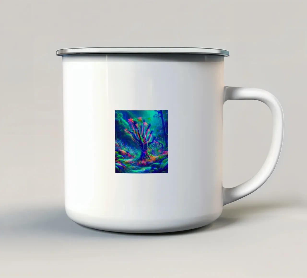 Alive_BTC tazza in smalto da Crypto_Jungle