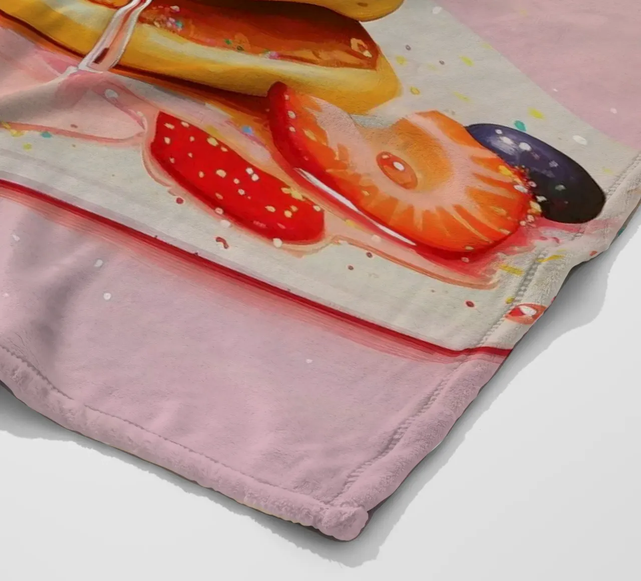 Pancake alla fragola coperta in pile da Melloi Art Print