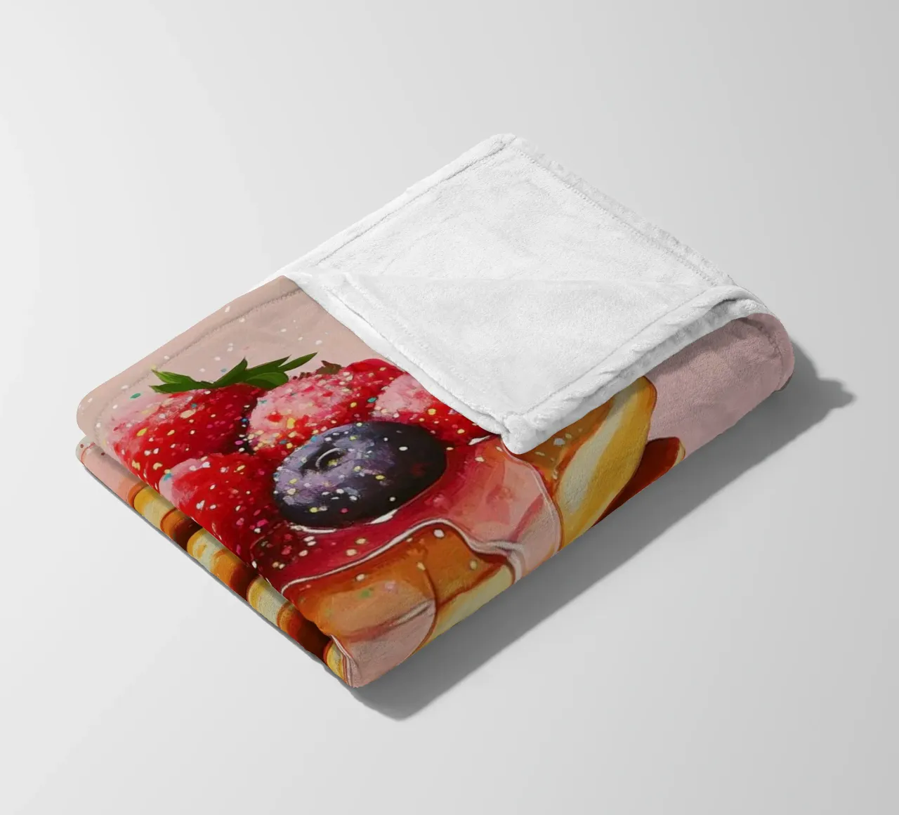 Pancake alla fragola coperta in pile da Melloi Art Print