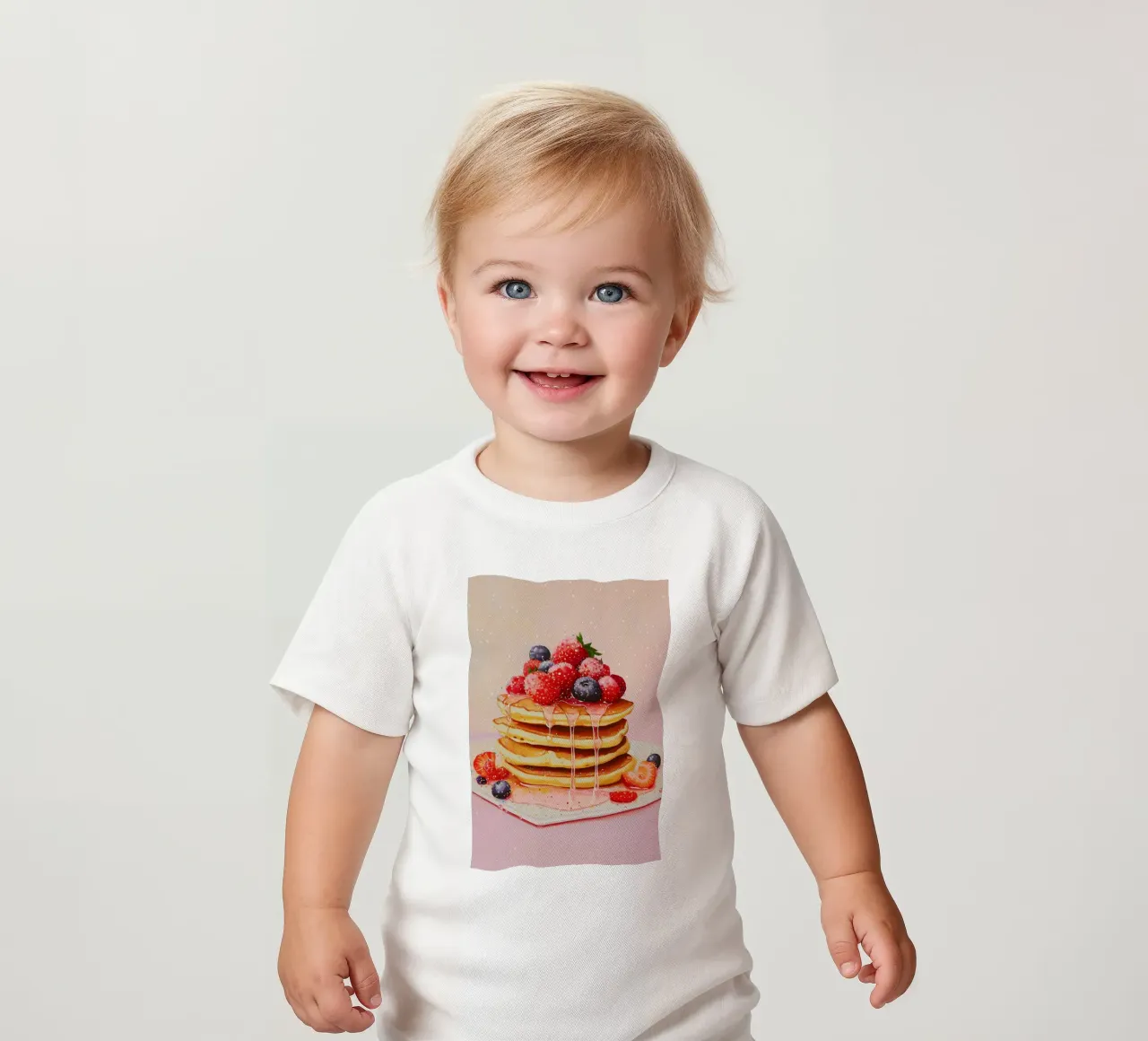Pancake alla fragola maglietta neonato da Melloi Art Print