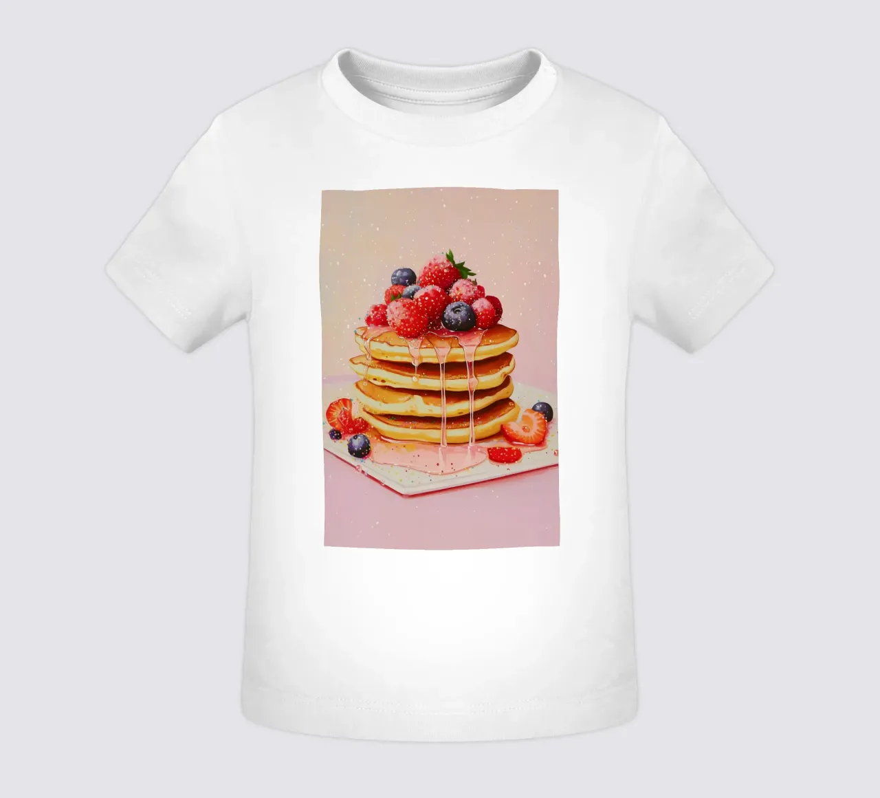 Pancake alla fragola maglietta neonato da Melloi Art Print