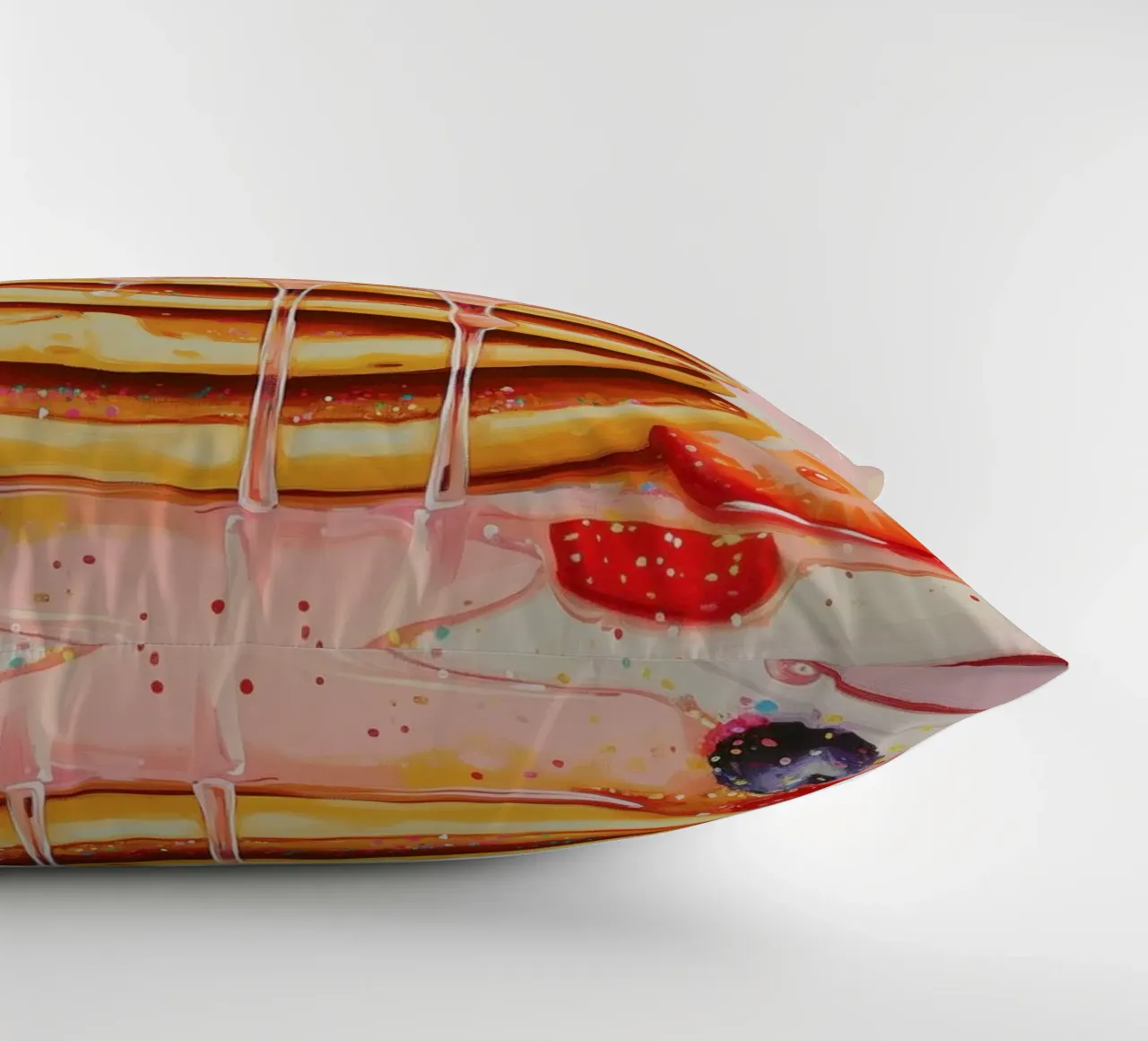 Pancake alla fragola cuscino da Melloi Art Print