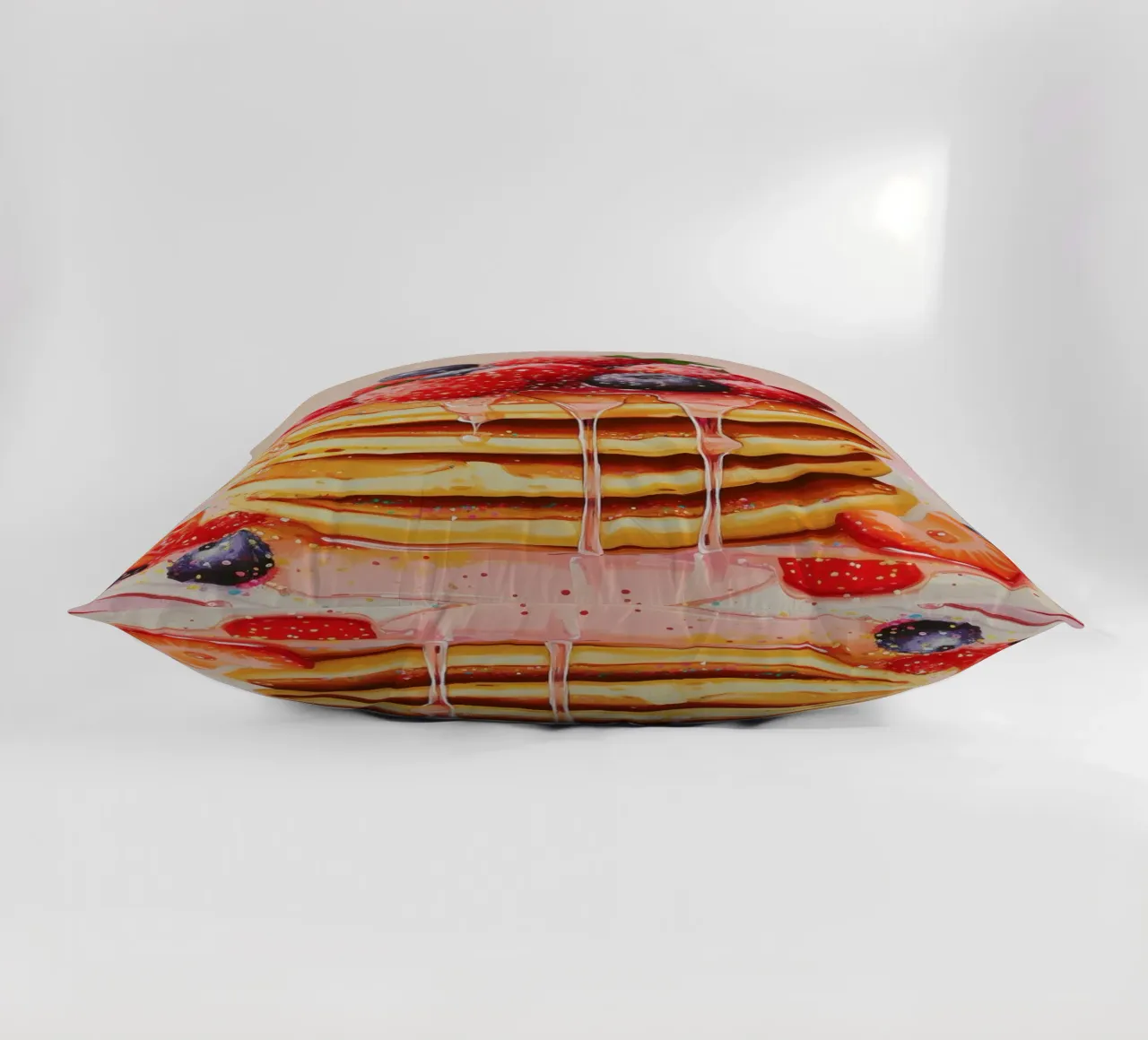 Pancake alla fragola cuscino da Melloi Art Print