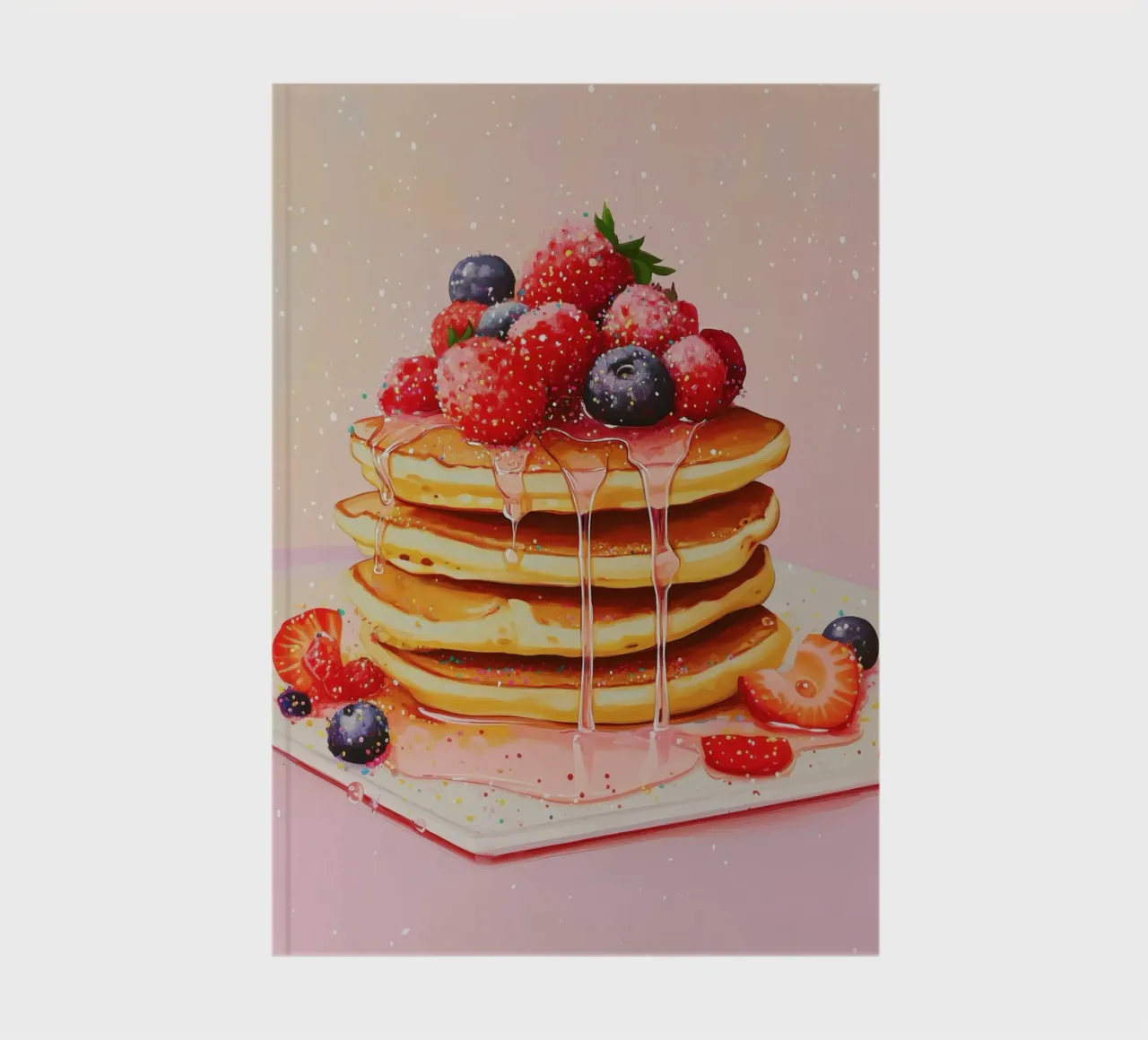 Strawberry Pancake notebook by Melloi Art Print