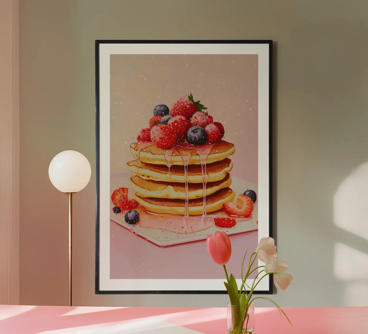 Pancake alla fragola carta hahnemühle da Melloi Art Print