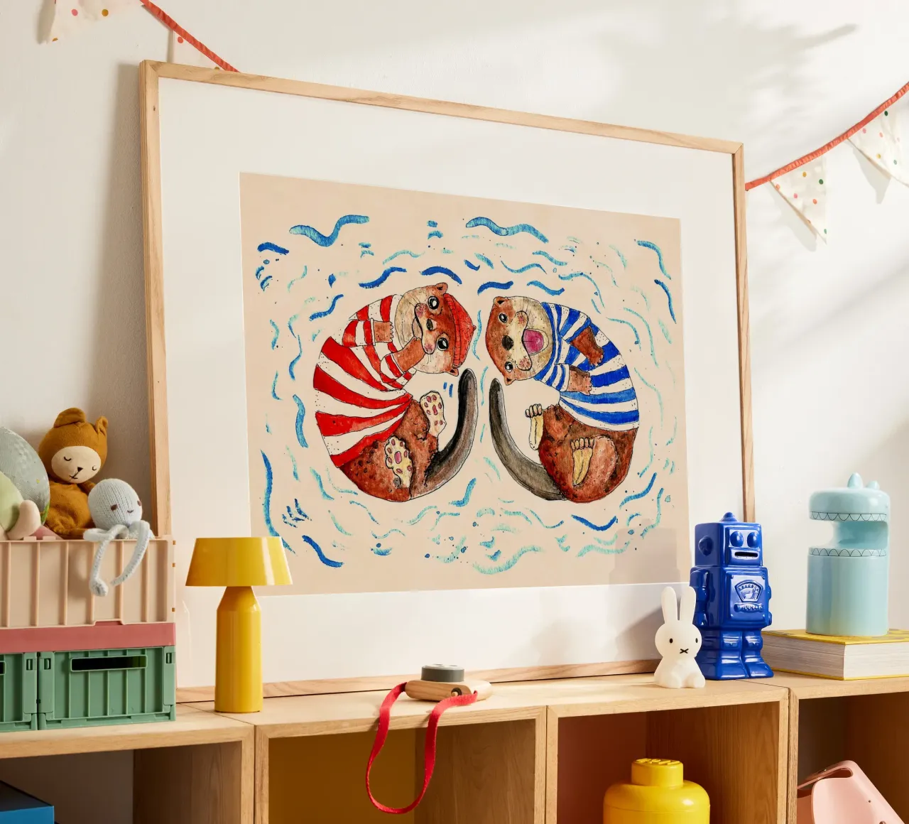Amore per la lontra carta hahnemühle da Illustration Raissa Oltmanns