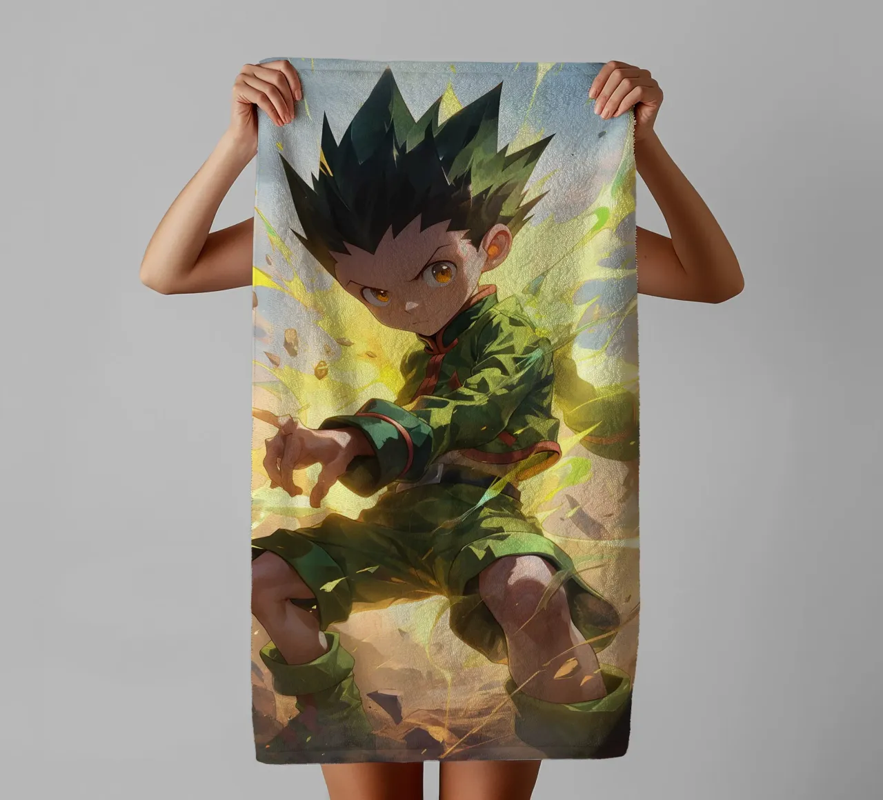 Gon Freecss hunter x hunter asciugamano da bagno da CreativeStudio