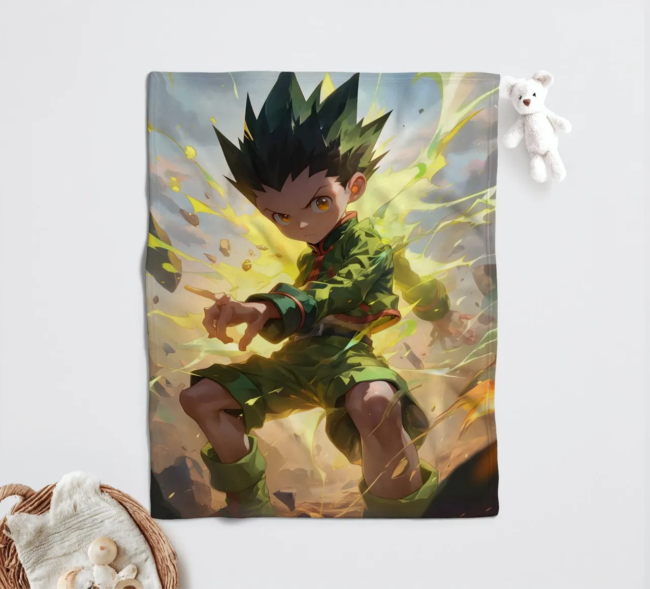 Gon Freecss hunter x hunter coperta in pile da CreativeStudio