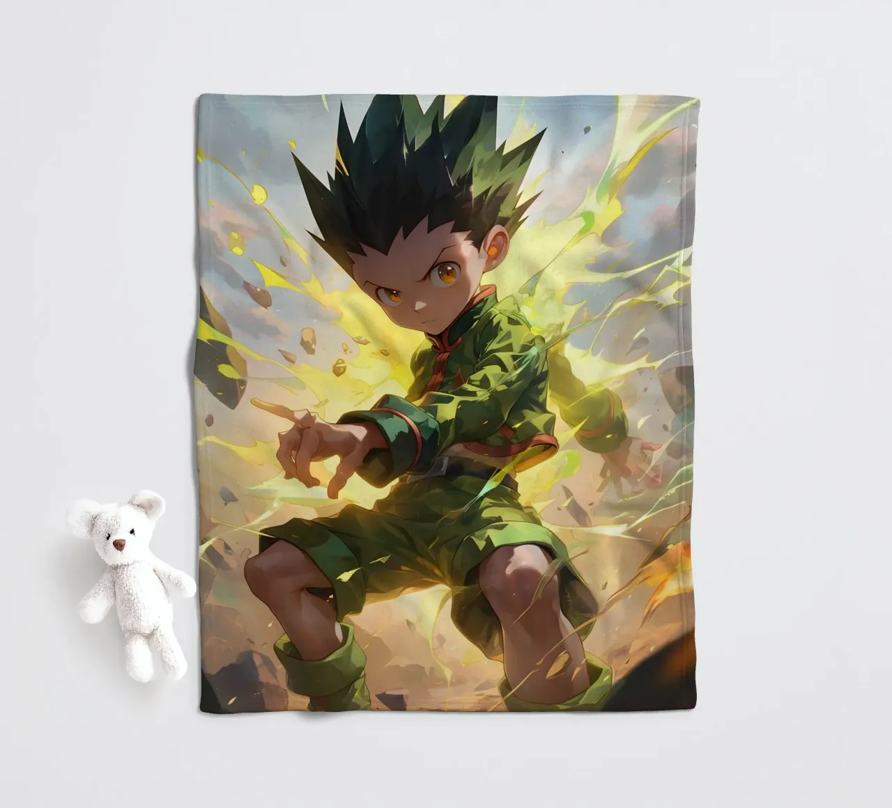 Gon Freecss hunter x hunter coperta in pile da CreativeStudio