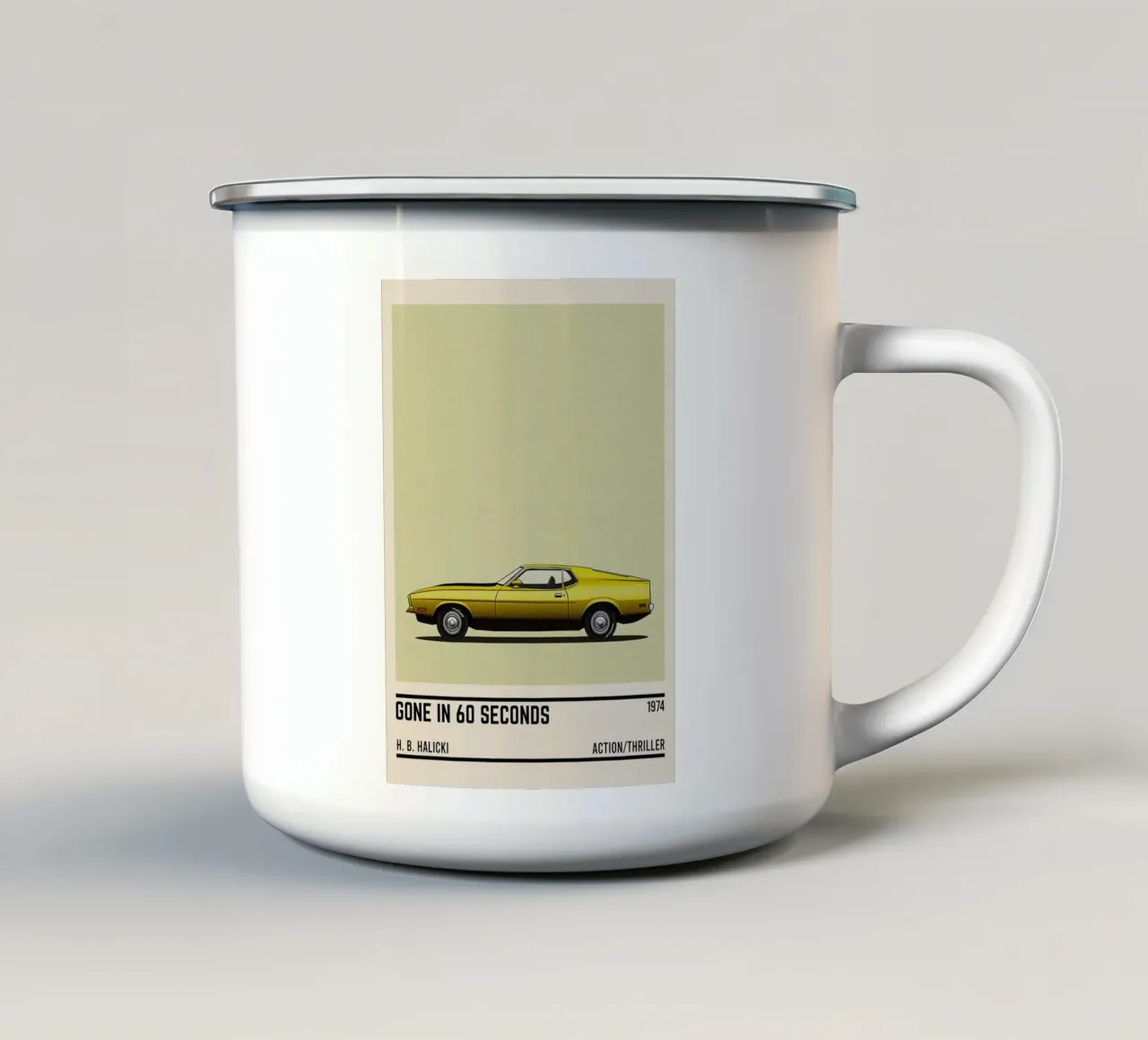 Gone in 60 Seconds (1974) car tazza in smalto da TheArtstudio