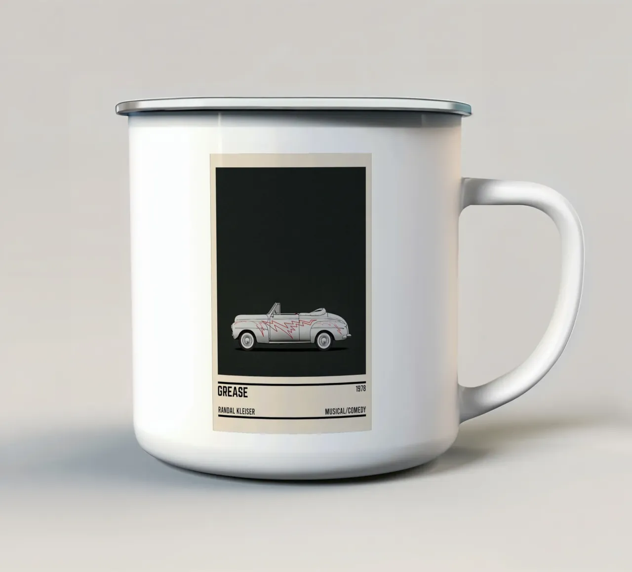 Grease car tazza in smalto da TheArtstudio