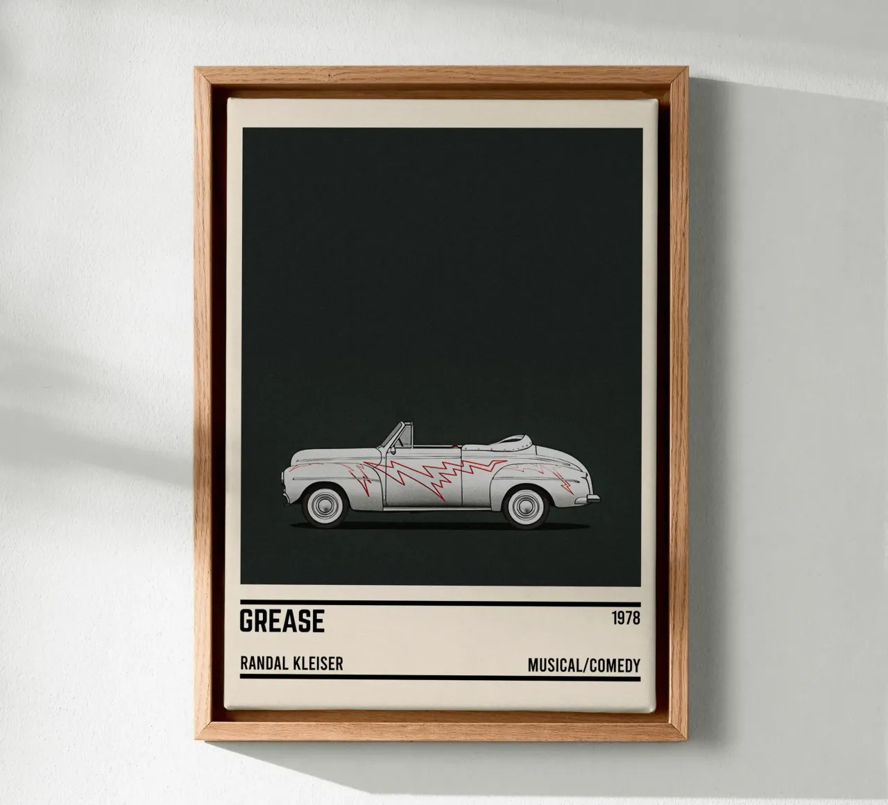 Grease car tela con Cornice a cassetta da TheArtstudio