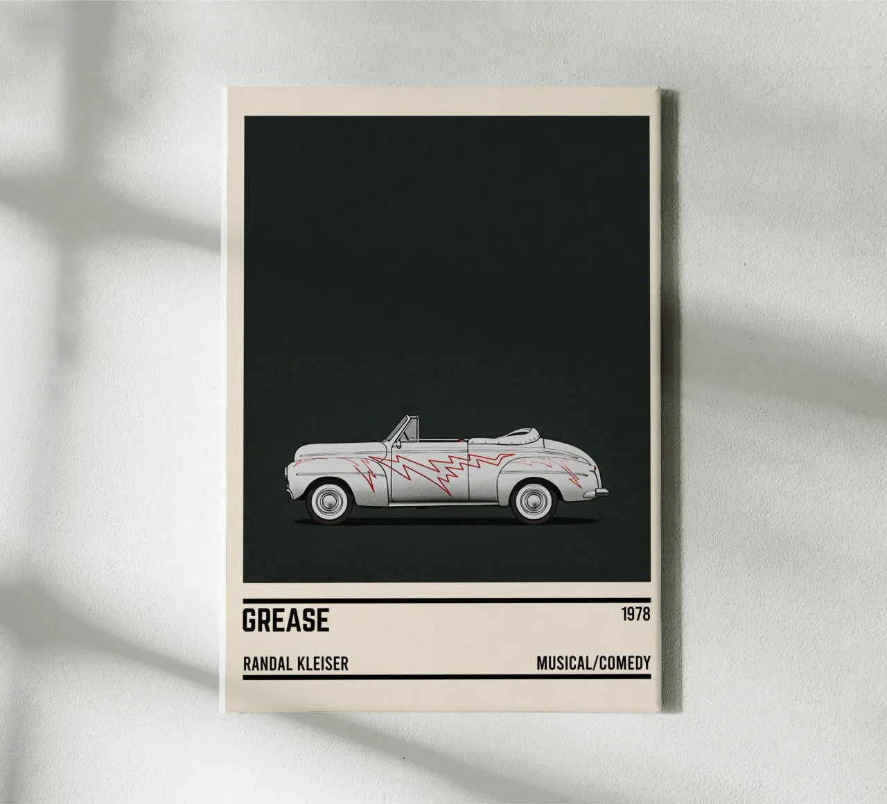 Grease car tela con Cornice a cassetta da TheArtstudio