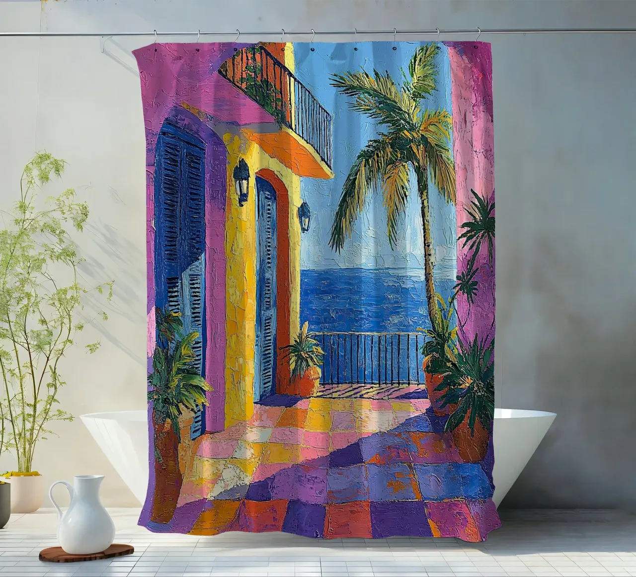 Matisse ispira "Una danza con il colore e lo spazio". tenda da doccia da Nikis Art Studio