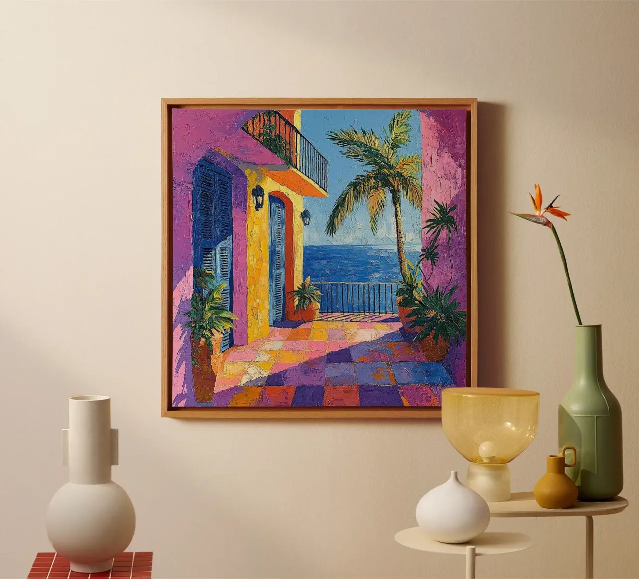 Matisse inspiriert "A Dance with Color and Space" canvas by Nikis Art Studio