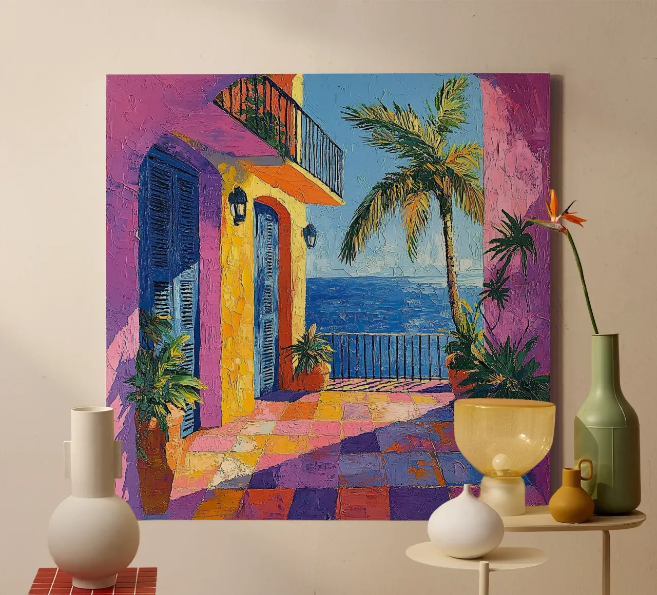 Matisse inspiriert "A Dance with Color and Space" canvas by Nikis Art Studio
