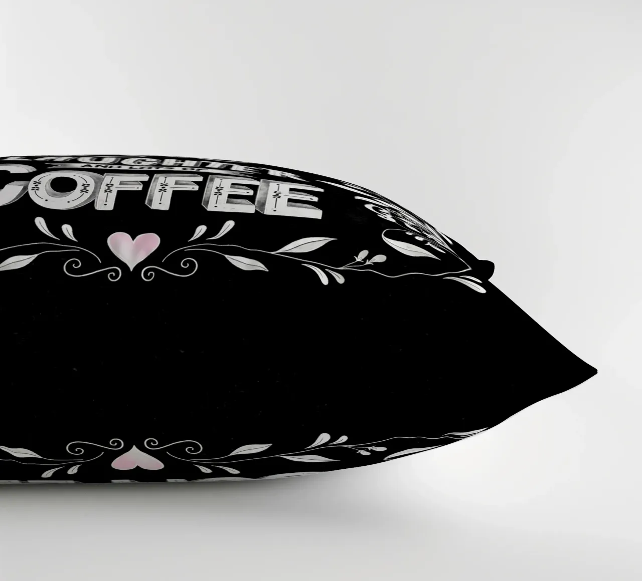 Kreide Lettering: Questa casa funziona con l'amore, le risate e il caffè cuscino da CalliLetters