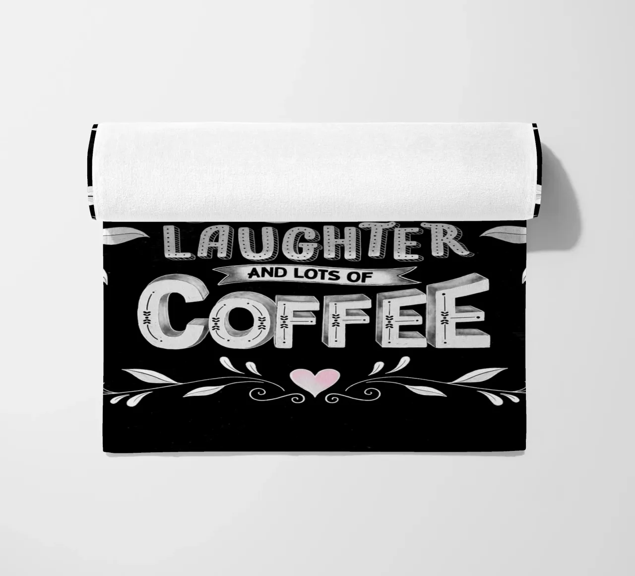 Kreide Lettering: Questa casa funziona con l'amore, le risate e il caffè telo mare da CalliLetters