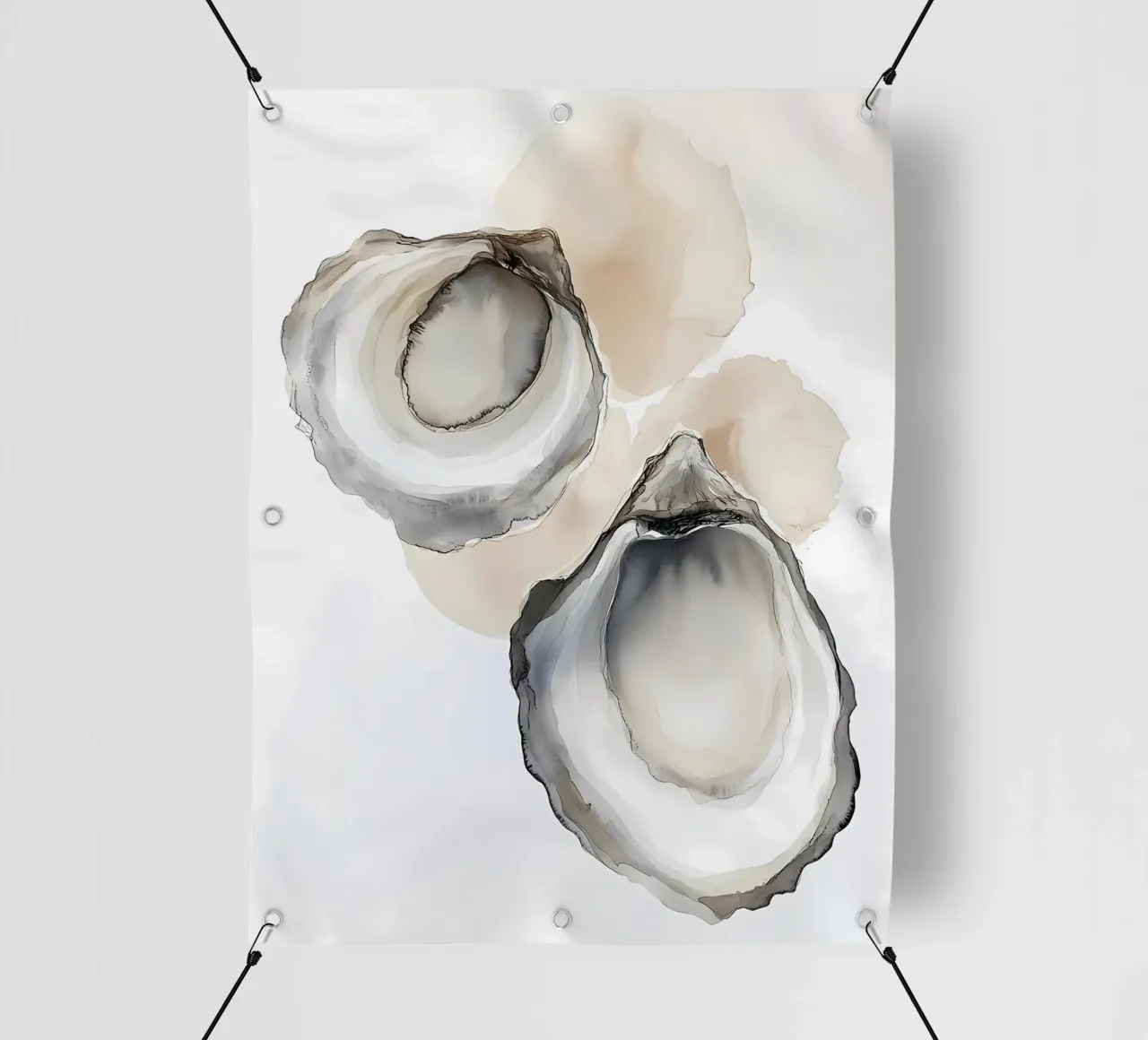 Conchiglie di ostriche telo in pvc da IamHomeStudio