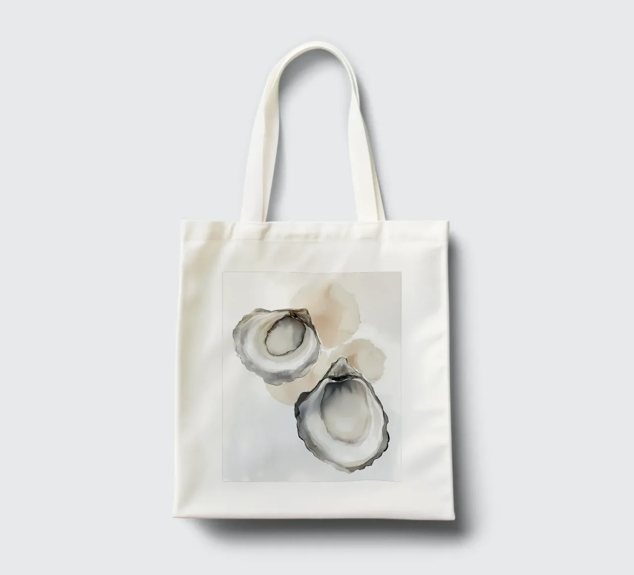 Oyster shells tote bag by IamHomeStudio