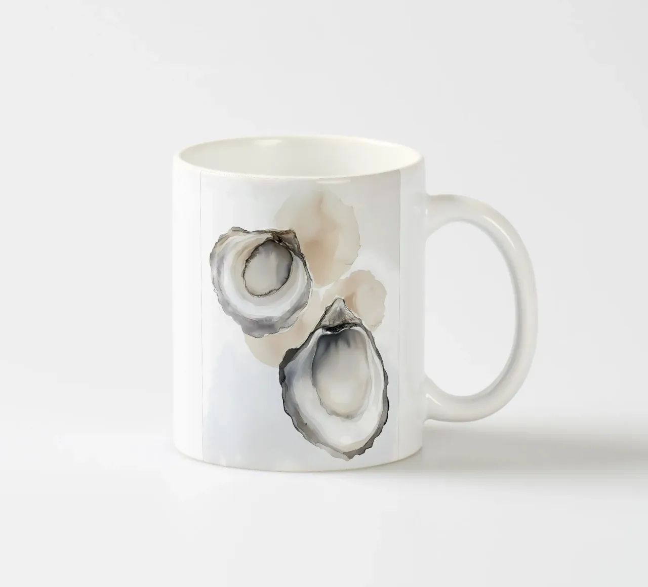 Conchiglie di ostriche tazza in ceramica da IamHomeStudio
