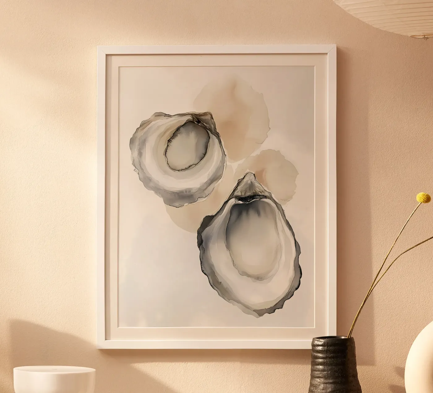 Oyster shells poster by IamHomeStudio