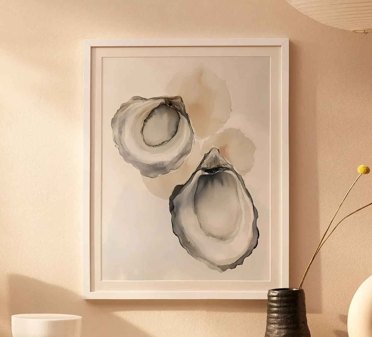 Oyster shells poster by IamHomeStudio