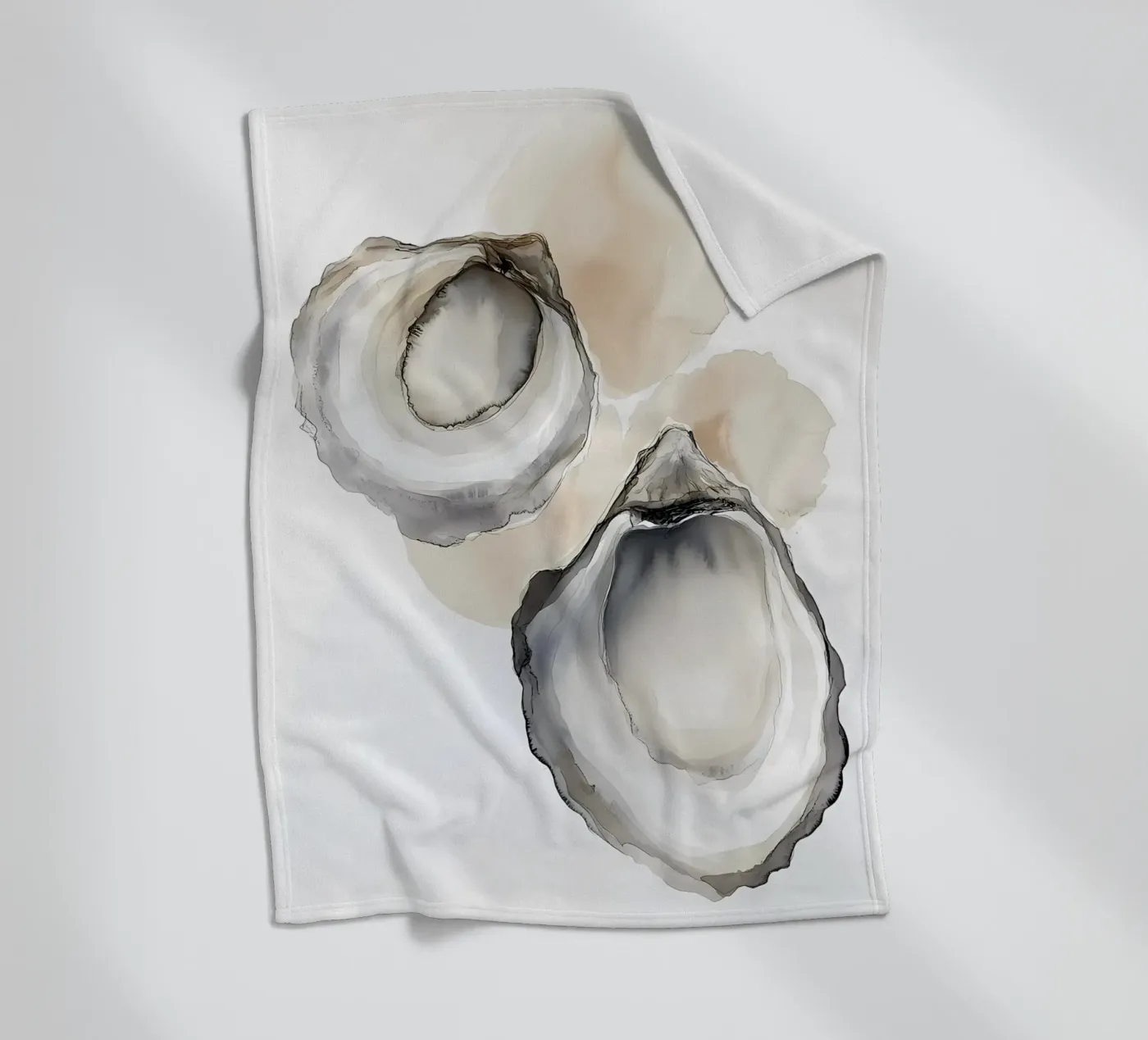 Oyster shells Fleecedecke von IamHomeStudio