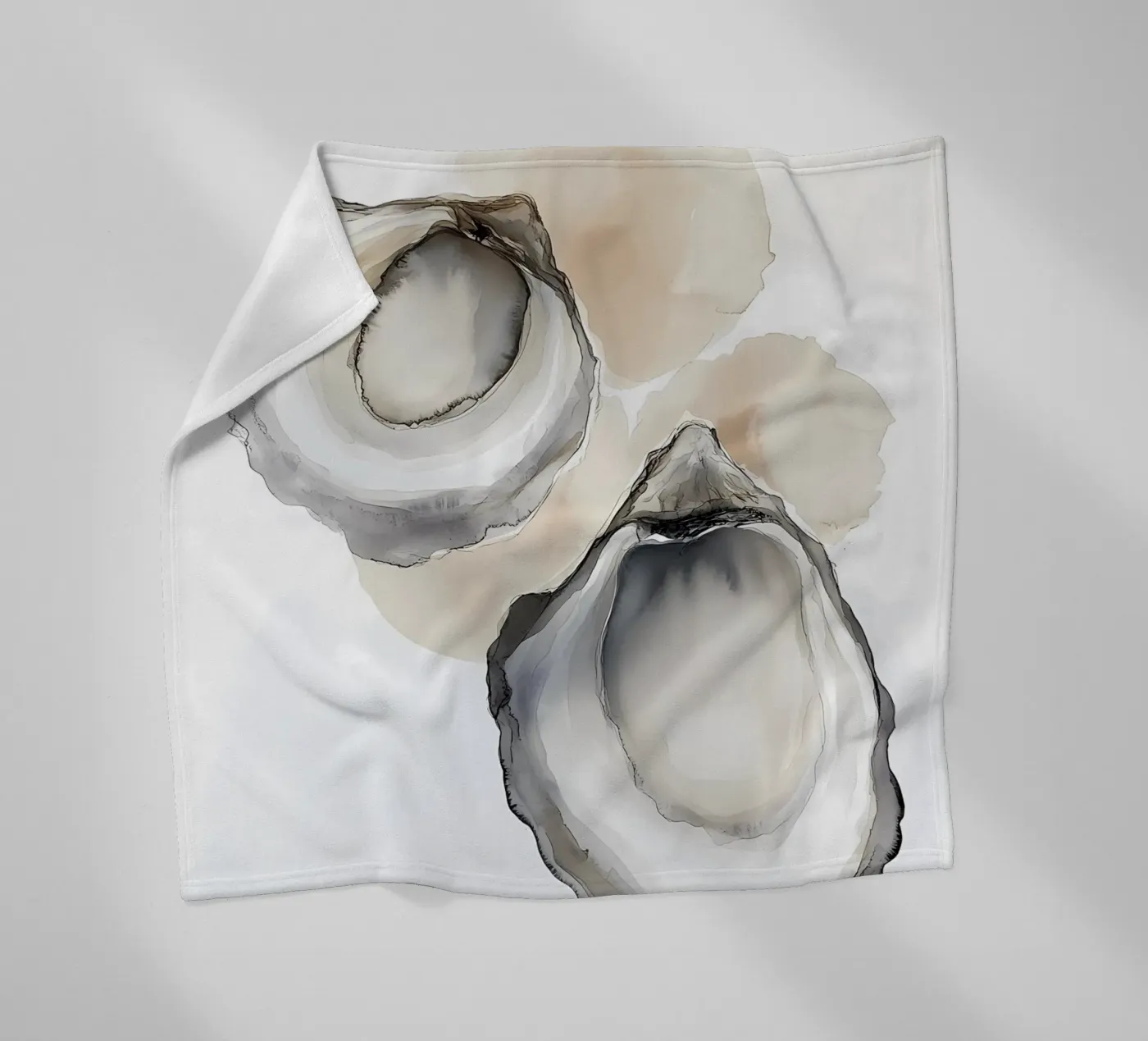 Oyster shells Fleecedecke von IamHomeStudio