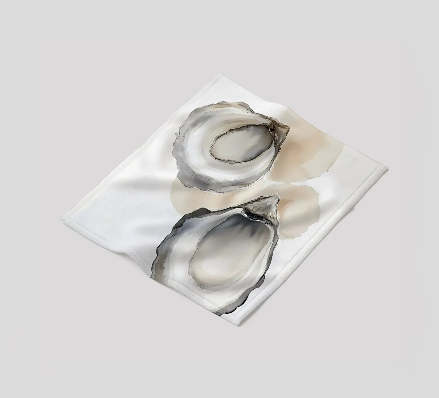 Oyster shells Fleecedecke von IamHomeStudio