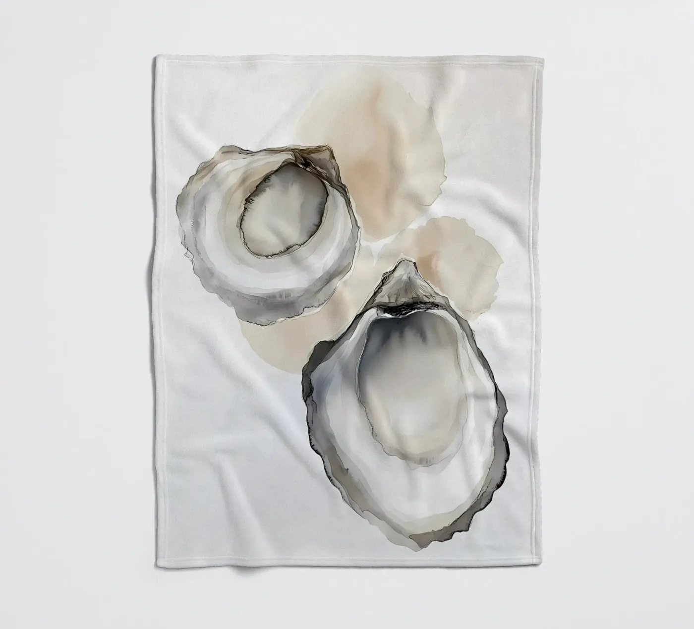 Oyster shells Fleecedecke von IamHomeStudio