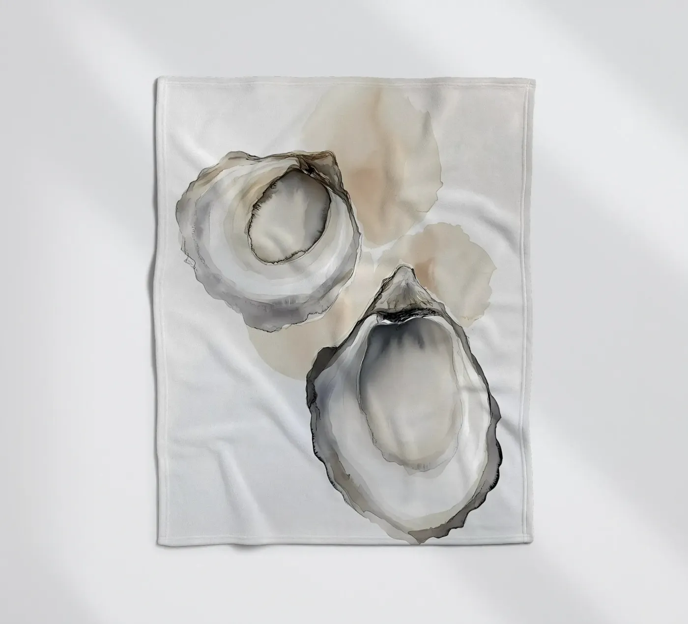 Oyster shells Fleecedecke von IamHomeStudio