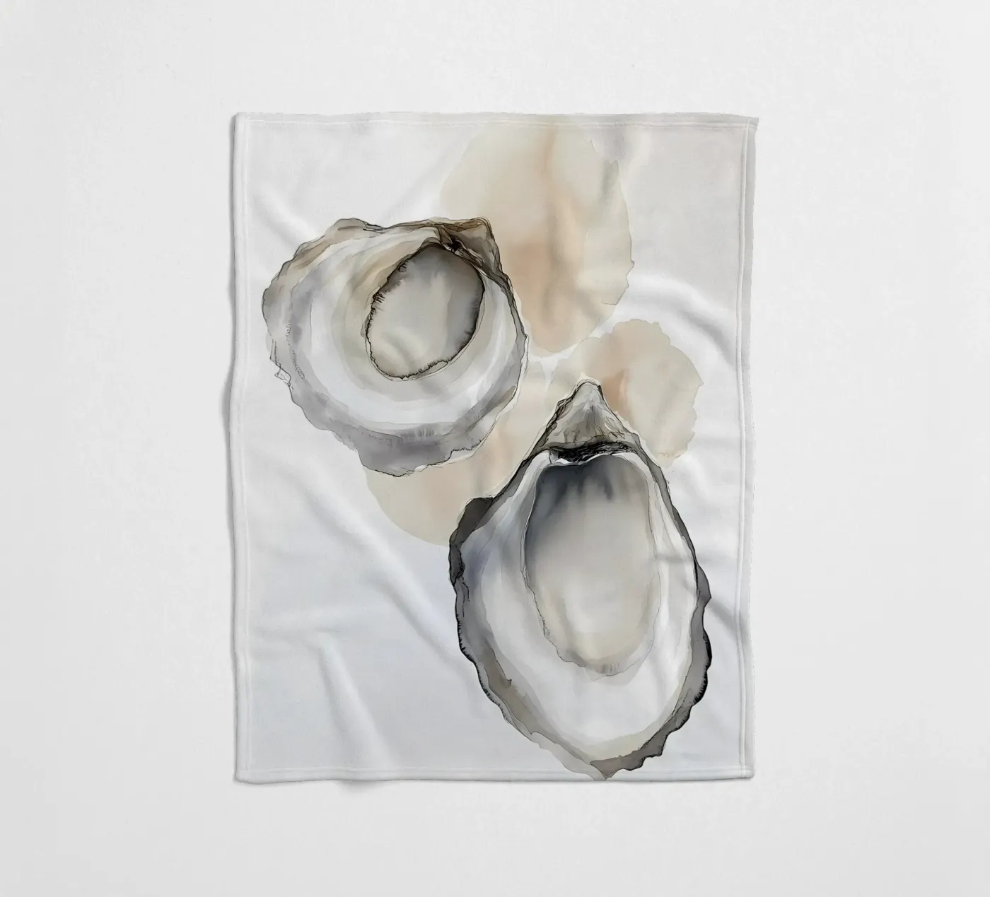 Oyster shells Fleecedecke von IamHomeStudio