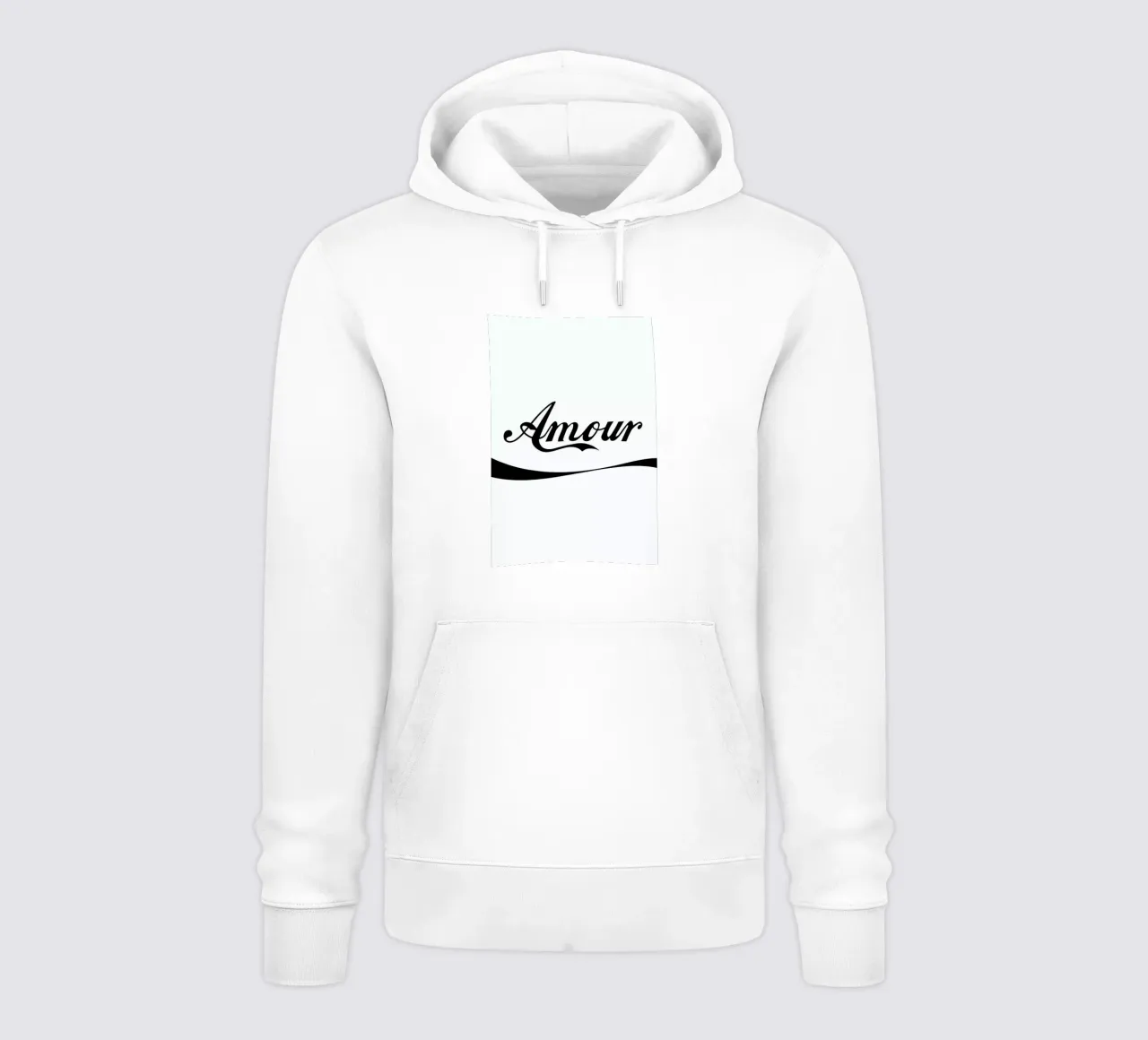 Amour White felpa con cappuccio da FRAICHE