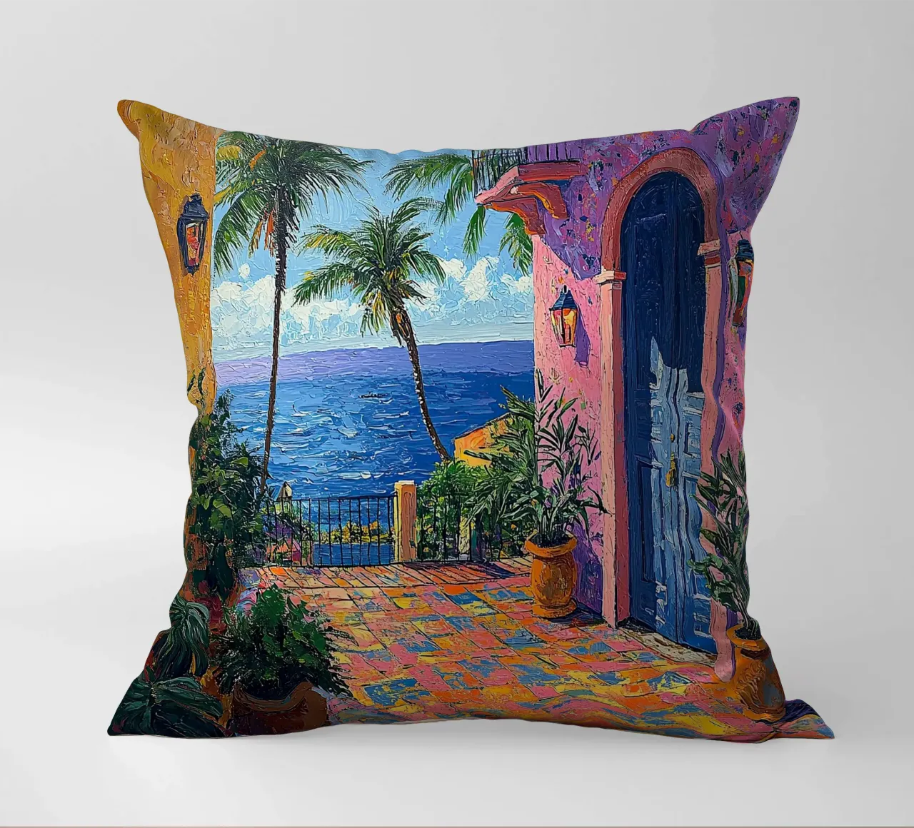 Matisse inspiriert "Fragments of a Vibrant Soul" decorative cushion by Nikis Art Studio