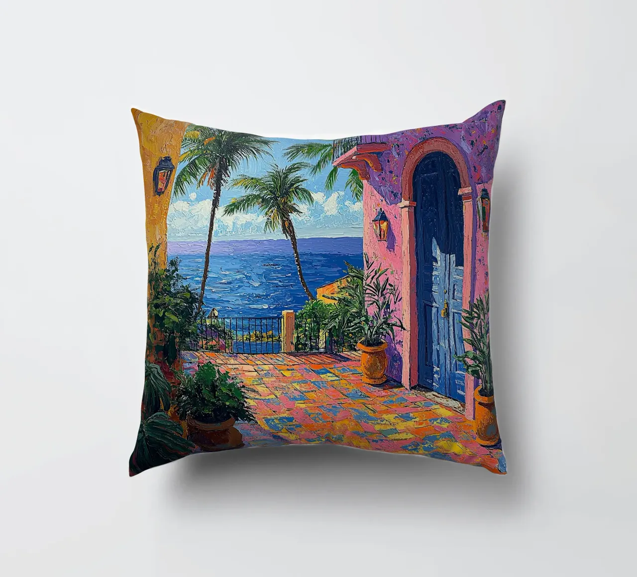 Matisse inspiriert "Fragments of a Vibrant Soul" decorative cushion by Nikis Art Studio