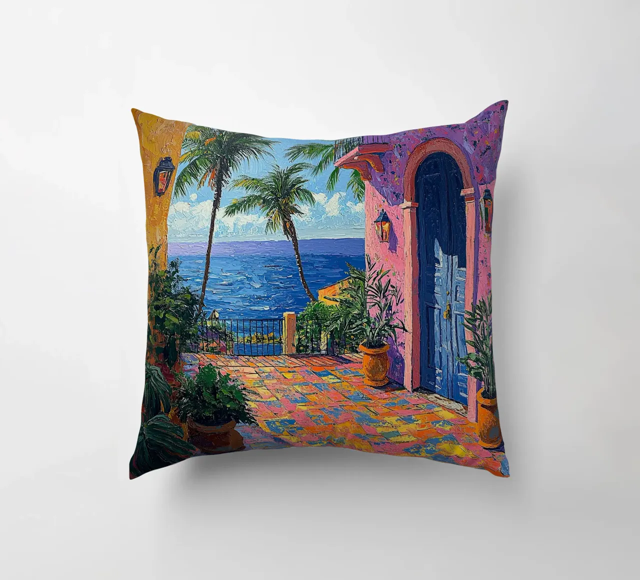Matisse inspiriert "Fragments of a Vibrant Soul" decorative cushion by Nikis Art Studio