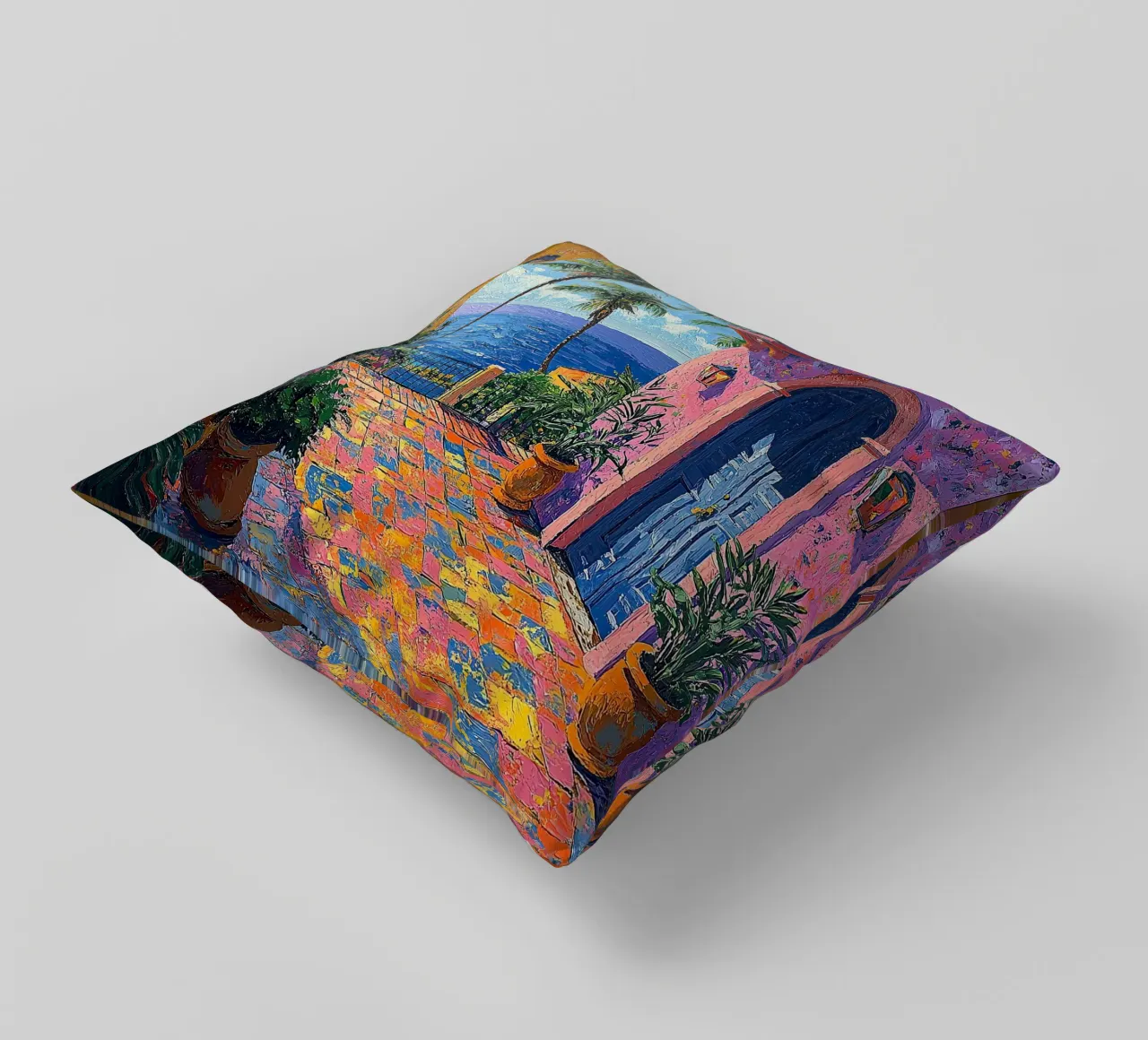 Matisse inspiriert "Fragments of a Vibrant Soul" decorative cushion by Nikis Art Studio