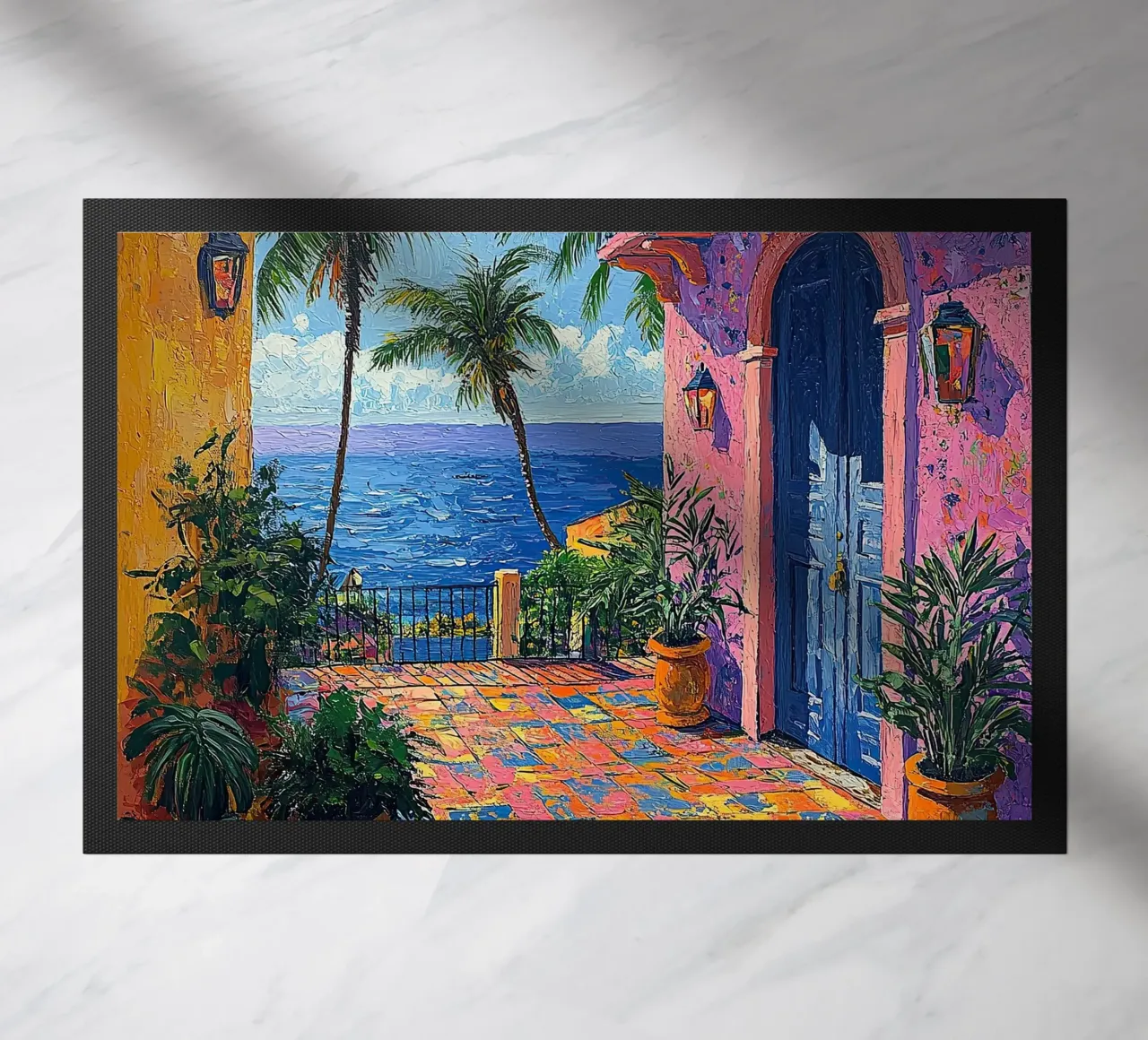 Matisse inspiriert "Fragmente einer lebendigen Seele" Fußmatte von Nikis Art Studio