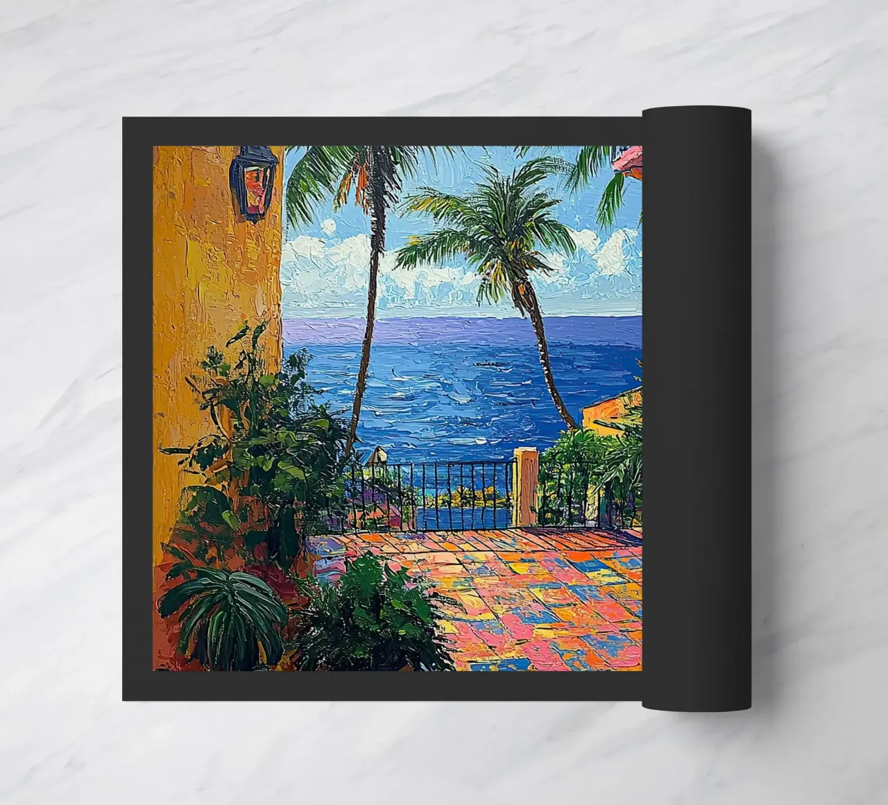 Matisse inspiriert "Fragmente einer lebendigen Seele" Fußmatte von Nikis Art Studio