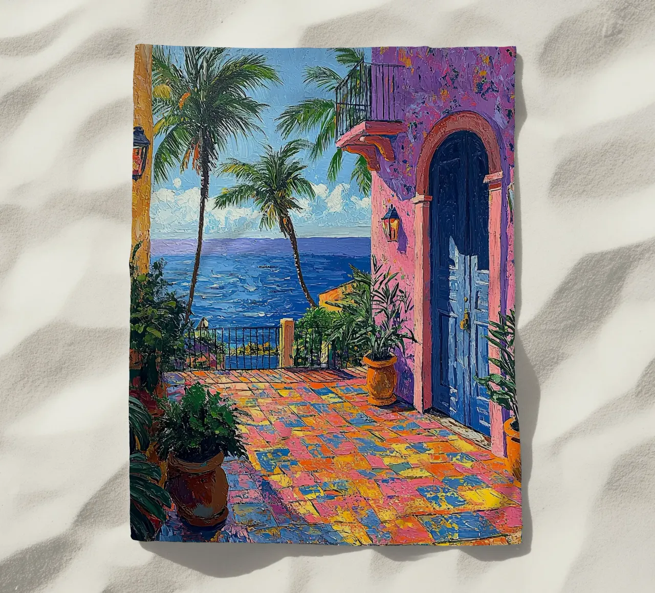 Matisse inspiriert "Fragmente einer lebendigen Seele" Strandtuch von Nikis Art Studio