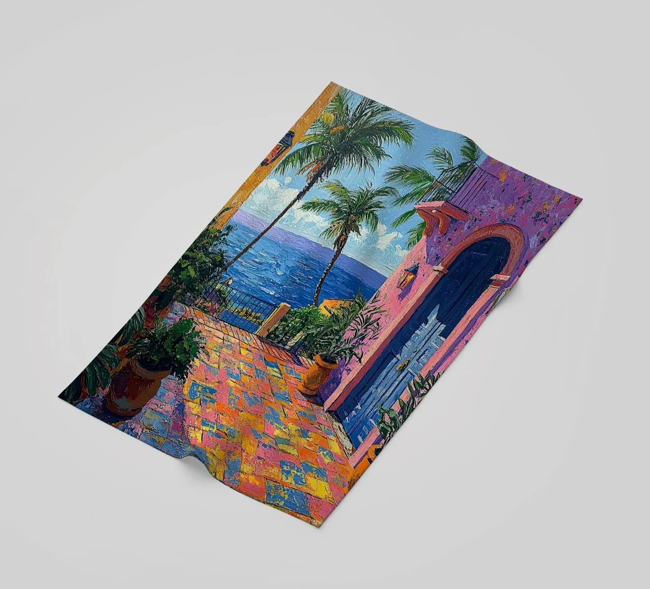 Matisse inspiriert "Fragmente einer lebendigen Seele" Strandtuch von Nikis Art Studio