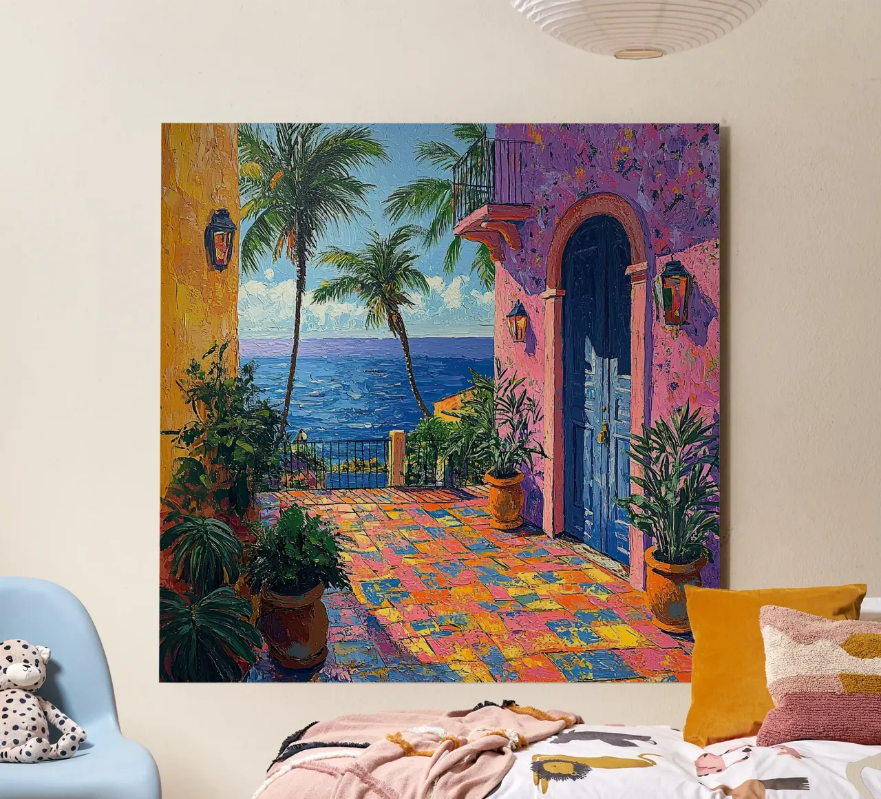 Matisse inspiriert "Fragmente einer lebendigen Seele" Alu-Dibond von Nikis Art Studio