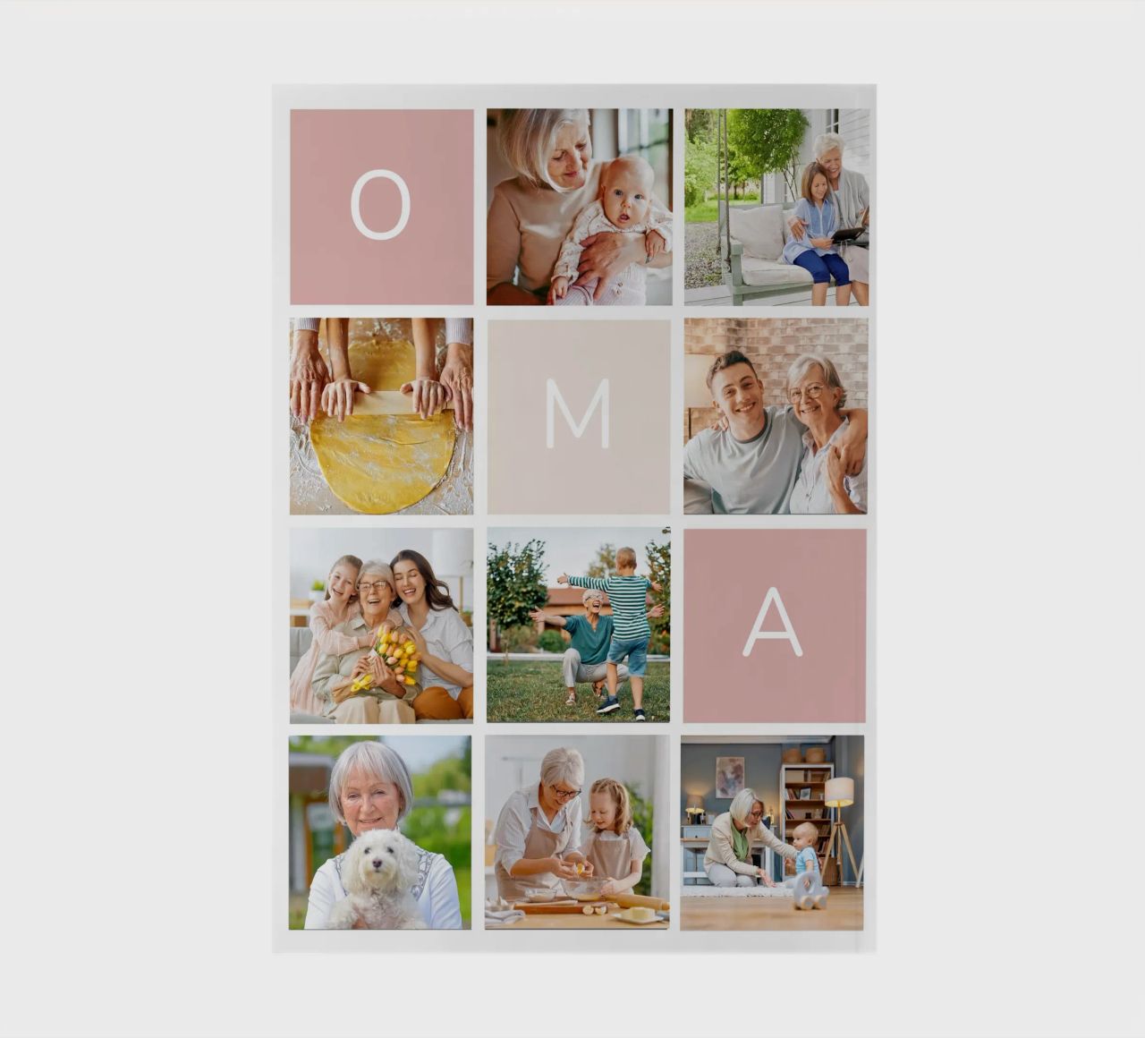 Fotocollage für Oma Notizbuch von WORTSPIEL