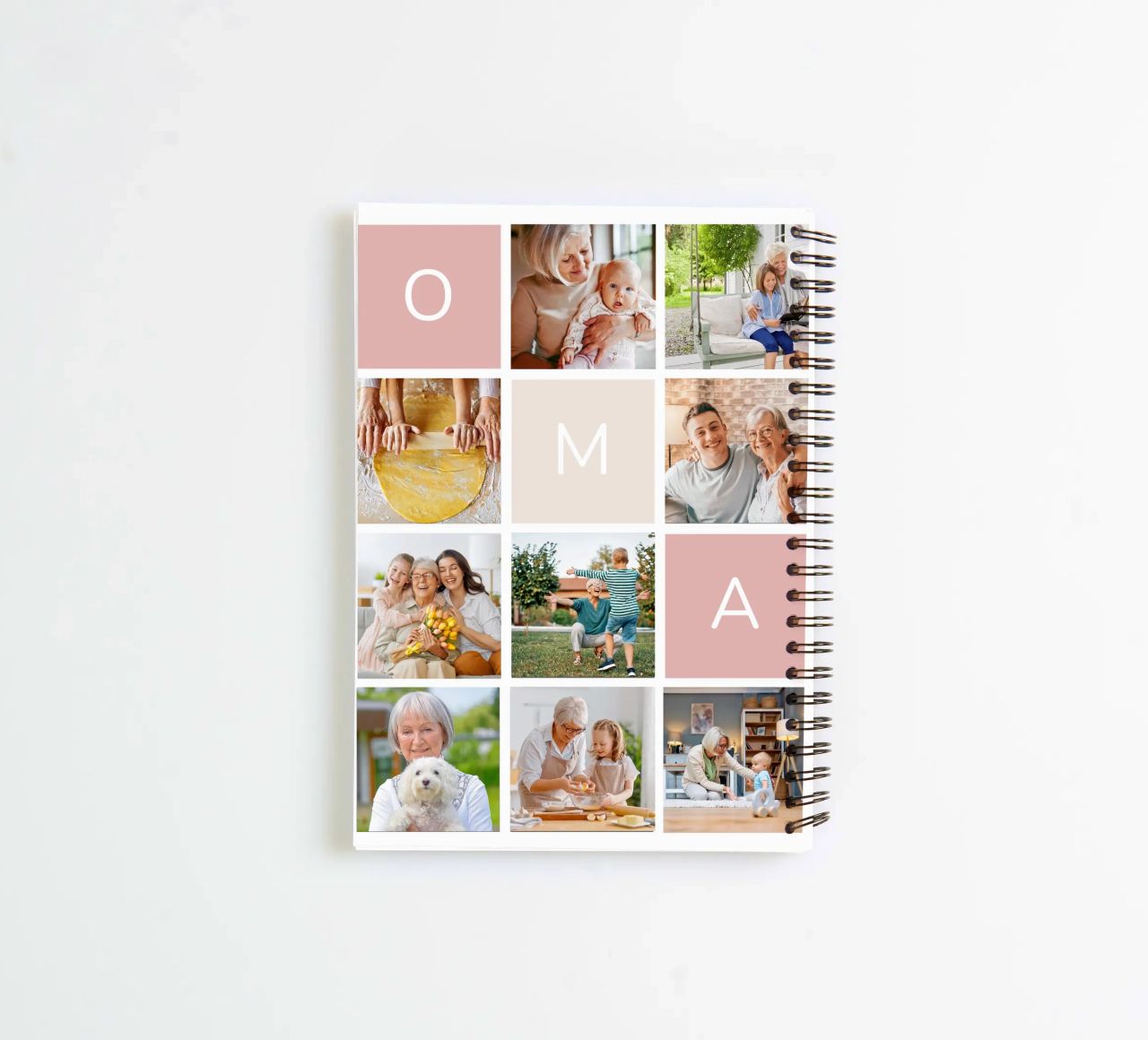 Fotocollage für Oma Ringbuch von WORTSPIEL